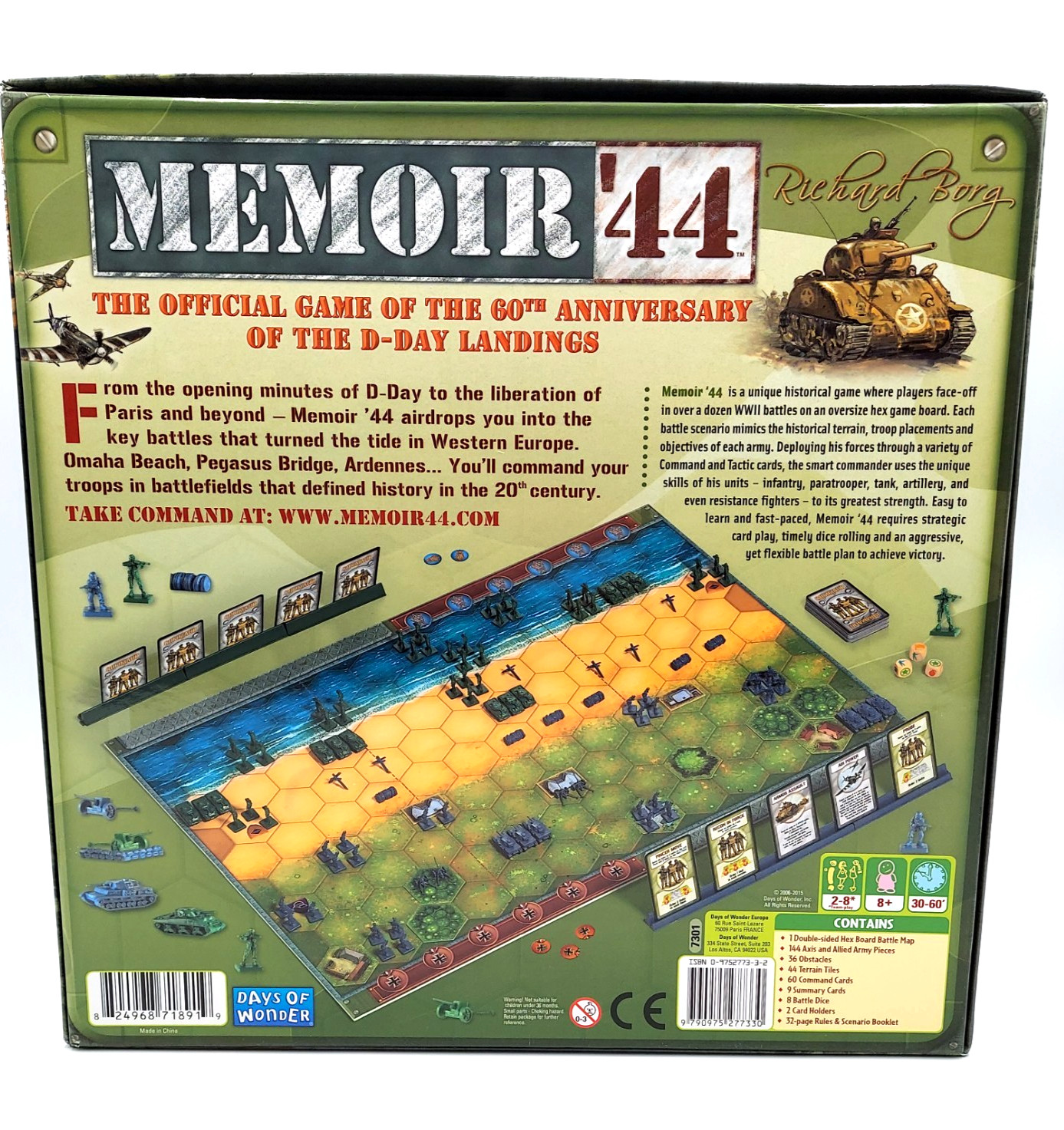 MEMOIR ’44 Days of Wonder Board Game – 7301 Richard Borg COMPLETE