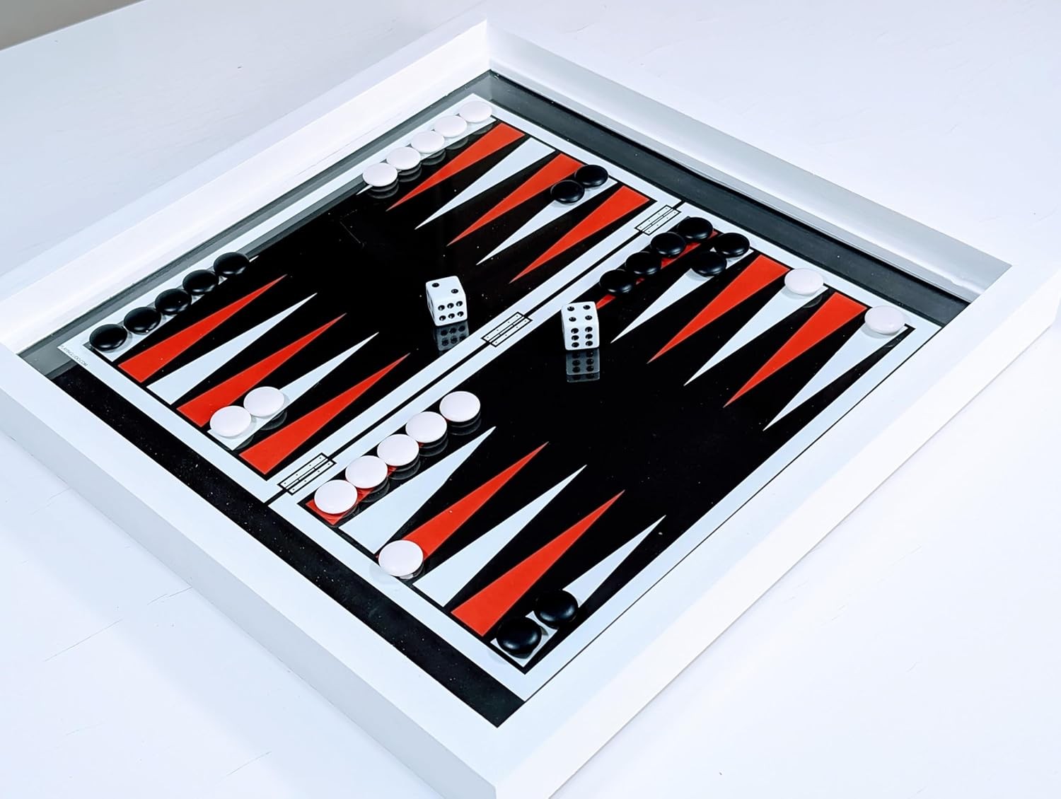 Real Glass Top Ludo Board Game 17 Inches by 17 Inches, Ludo Board Game with 16 T
