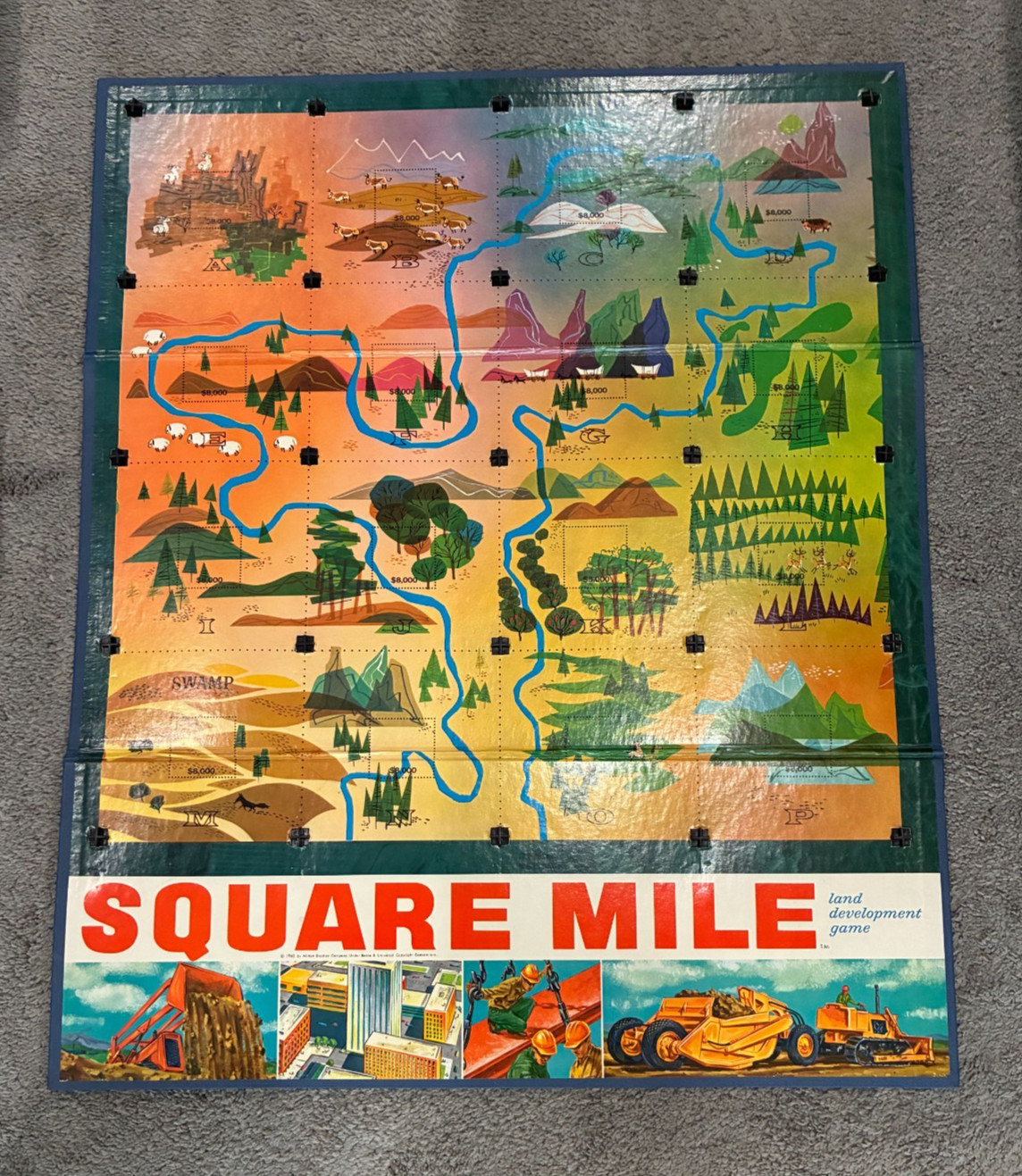 Square Mile by Milton Bradley- Vintage Land Development Board Game 100% Complete