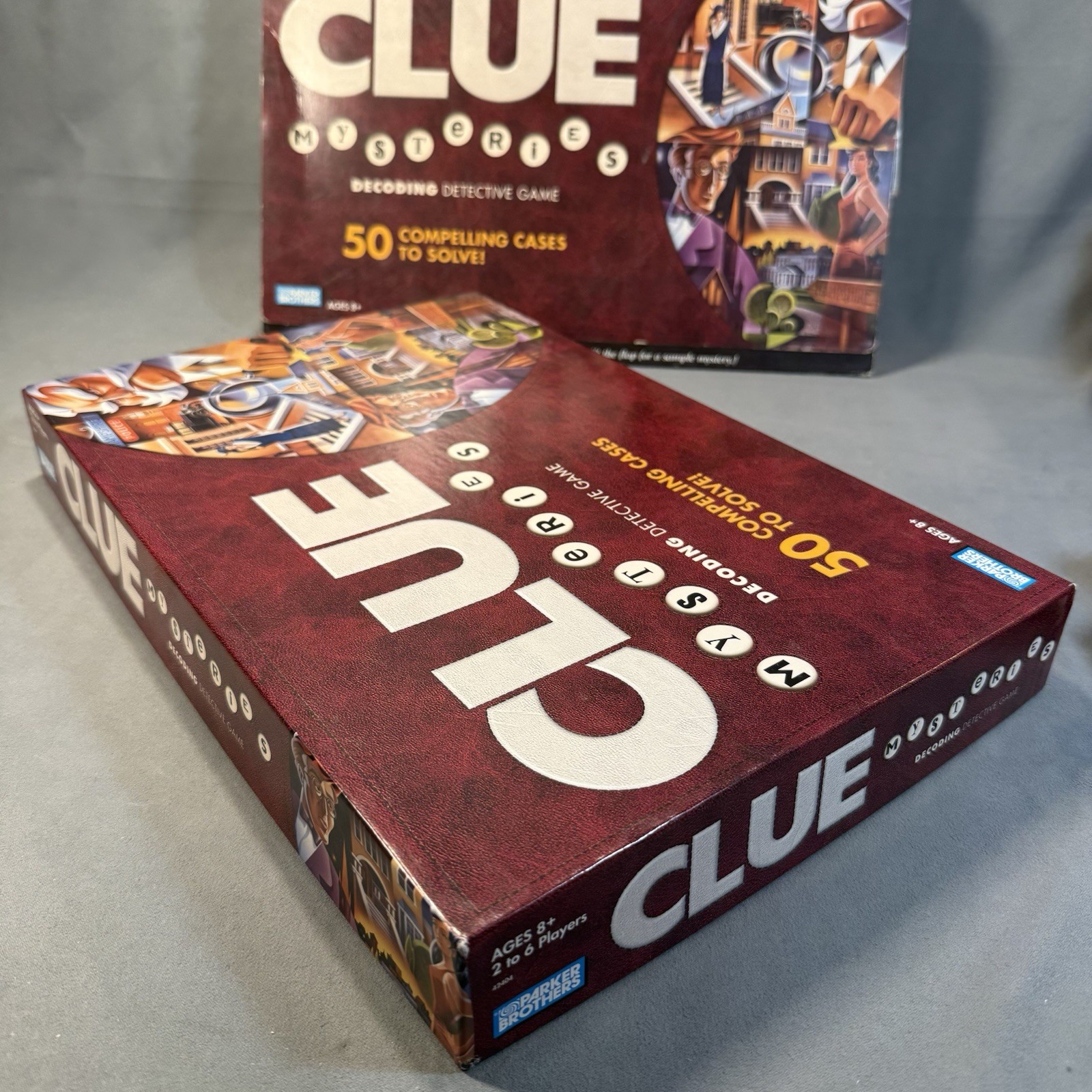 CLUE Mysteries 2005 Parker Brothers Decoding Detective Board Game 100% Complete