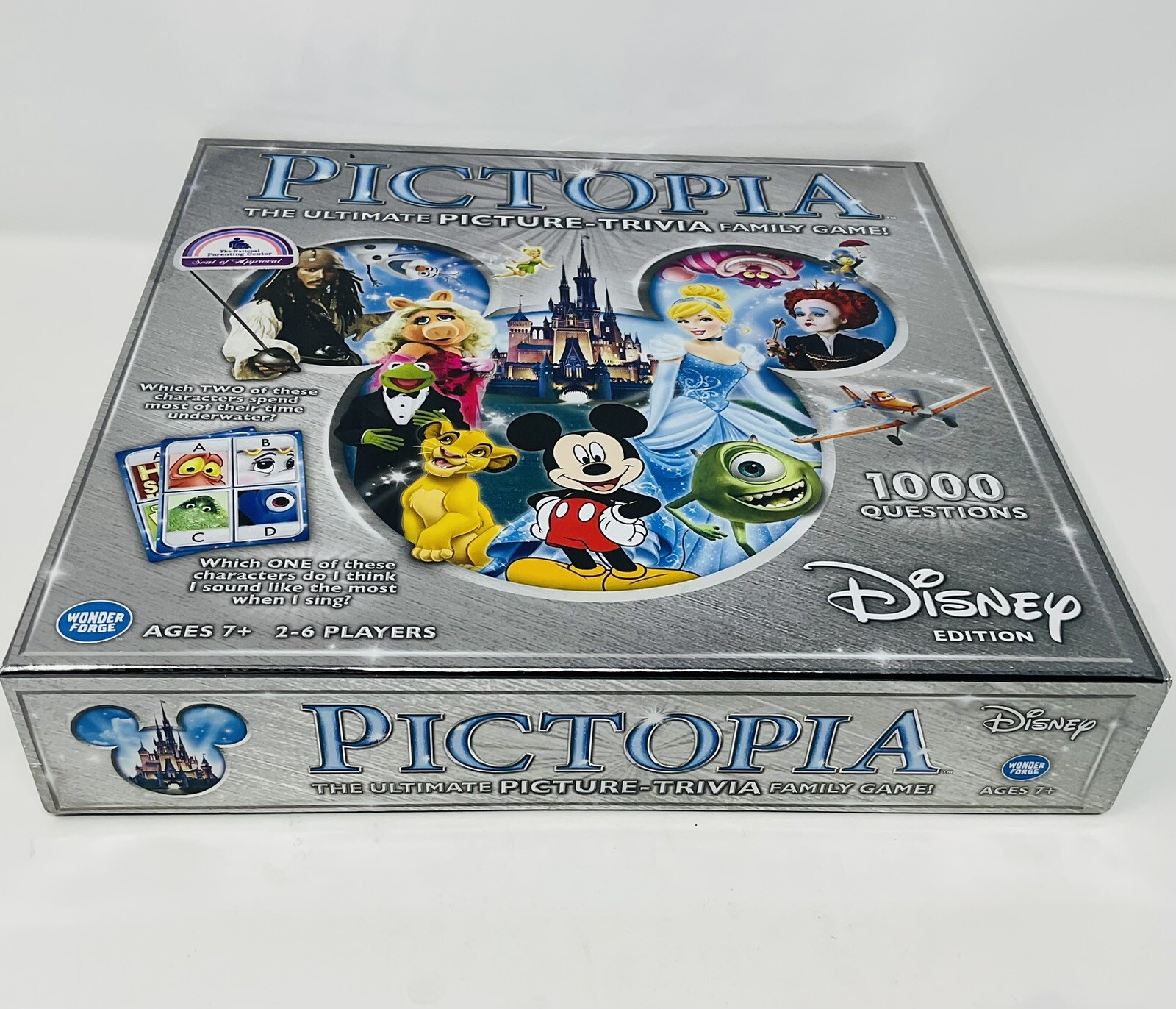 Pictopia Disney Edition Board Game Picture Trivia Family Ages 7+ 2-6 Players NIB