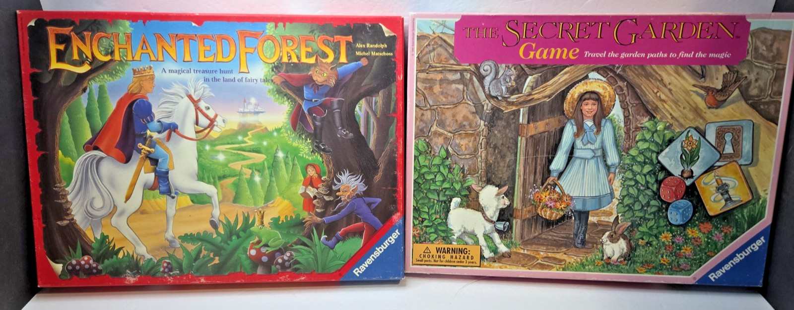 Ravensburger Secret Garden & Enchanted Forest w/ Box Vintage Complete Game