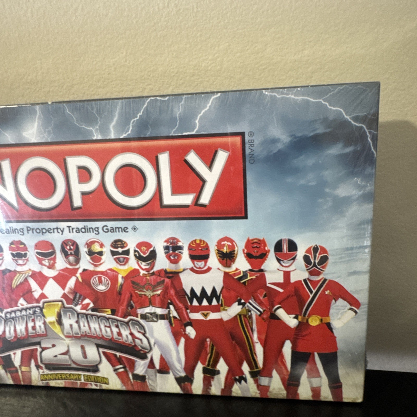 Power Rangers Monopoly Game 20th Anniversary Rare Hasbro Red Ranger Edition