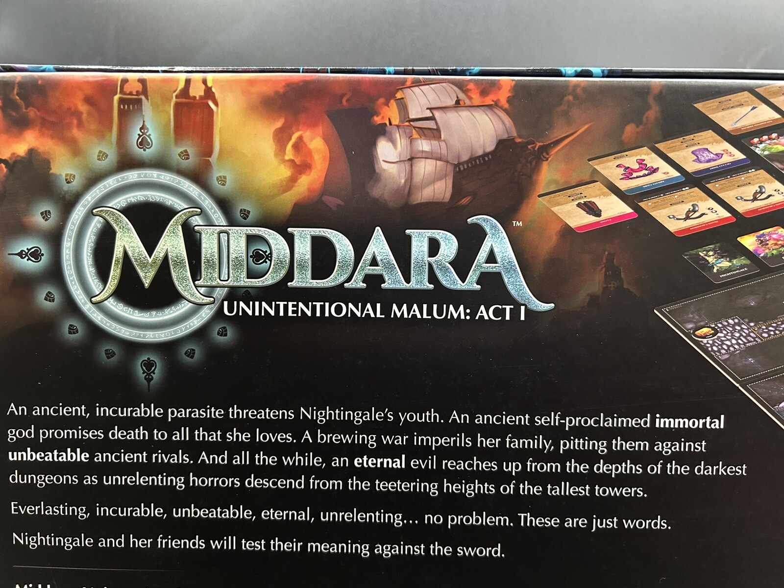 Succubus Publishing Board Game Middara – Unintentional Malum, Act Box SW (New)