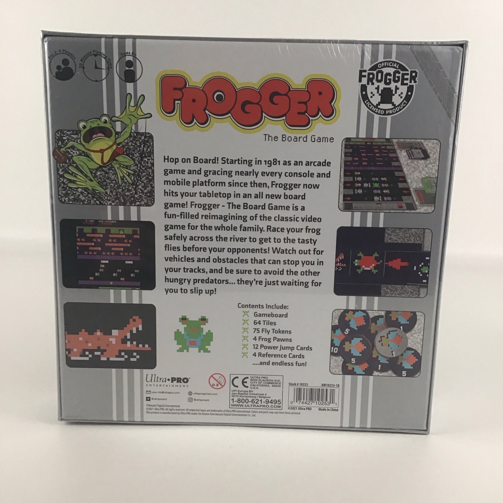 Frogger The Board Game 2021 Ulti Pro Entertainment Classic Video Arcade Remake