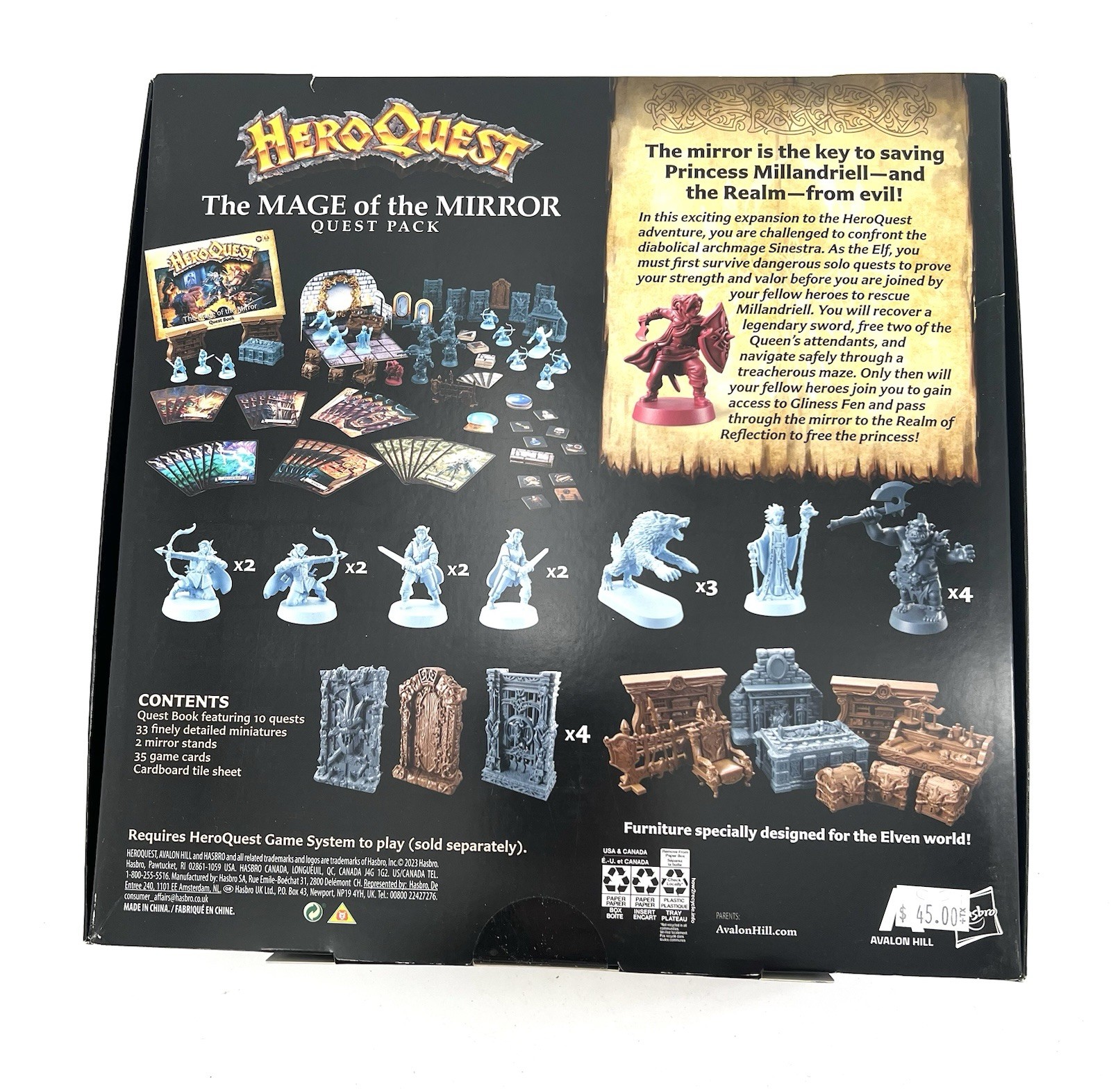 Heroquest The Mage of The Mirror Quest Pack Roleplaying Board Game Strategy