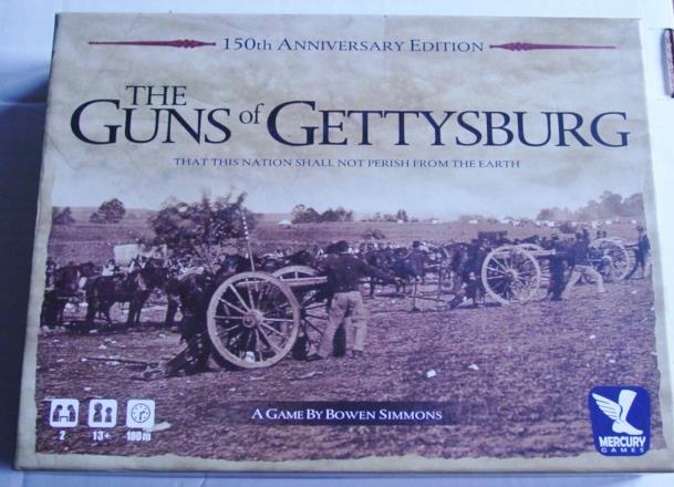 Mercury Games – THE GUNS OF GETTYSBURG – 150th Anniversary Edition (EX) Simmons