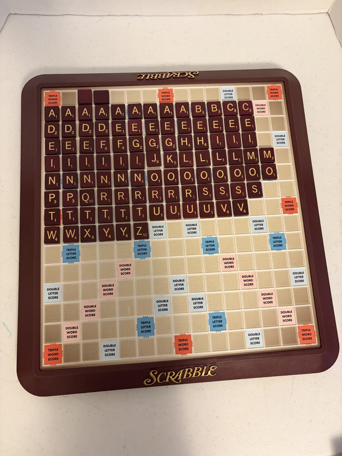 Milton Bradley 4034 Scrabble Deluxe Edition Board Game – Complete