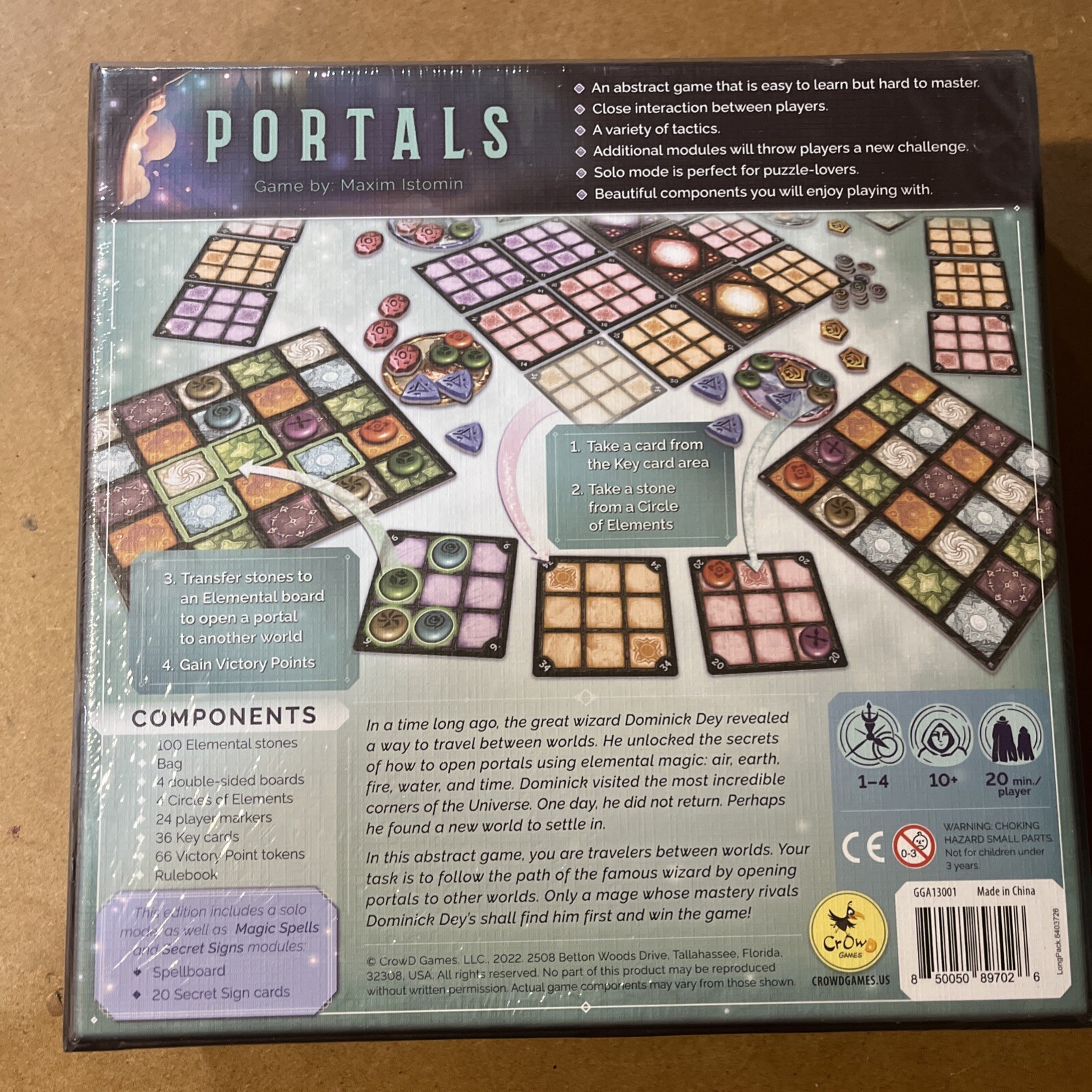 Portals Abstract Strategy Board Game 1 To 4 Players New Sealed Free Shipping