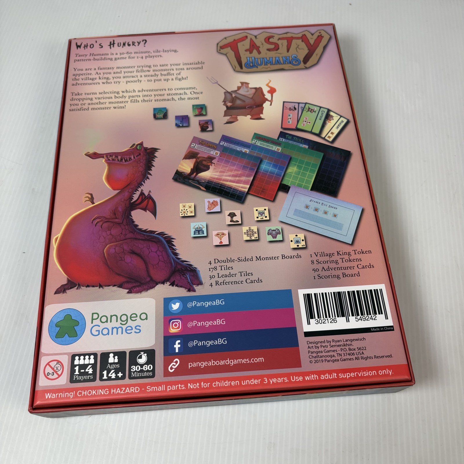 Tasty Humans Board Game by Pangea Games – Tile-Laying Strategy 1-4 Players Ages