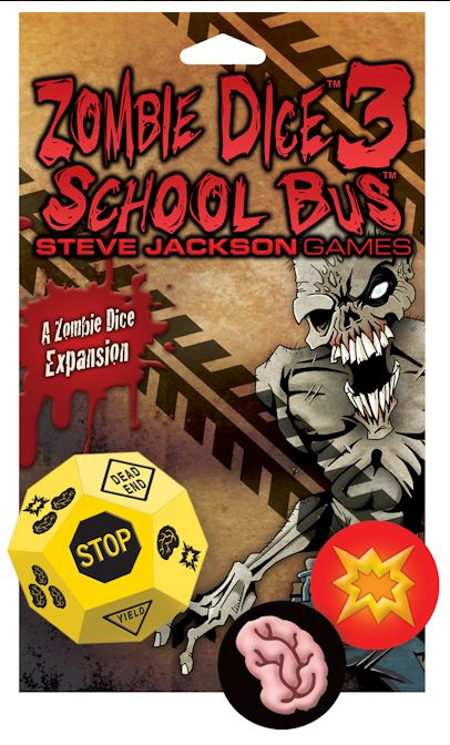 Zombie Dice Expansion Set 2 & 3, w/2 Bag o’ Brains 50 Markers Game Steve Jackson