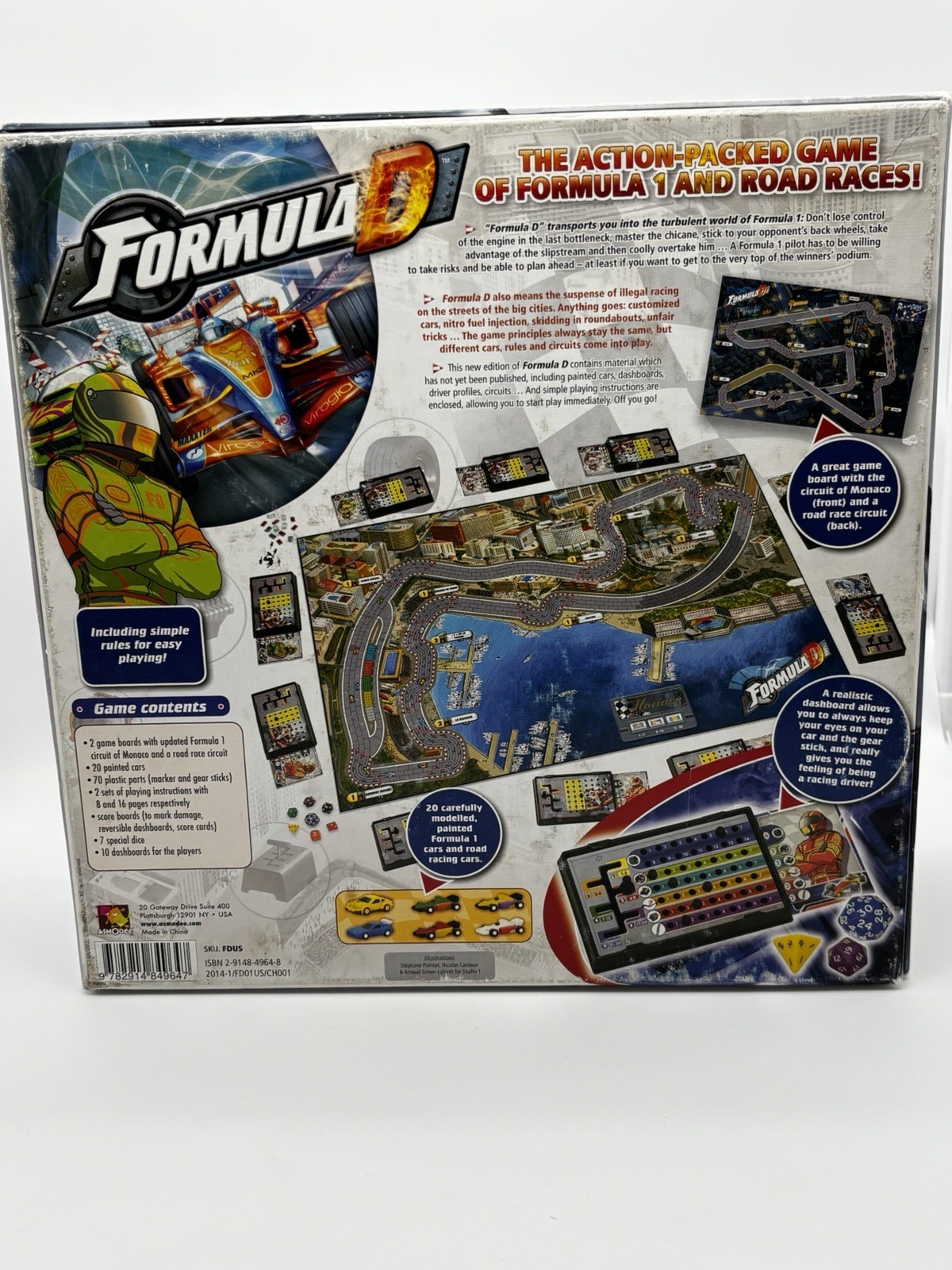 Asmodee Formula D 2013 Board Game- 100% Complete & bagged 2-10 players