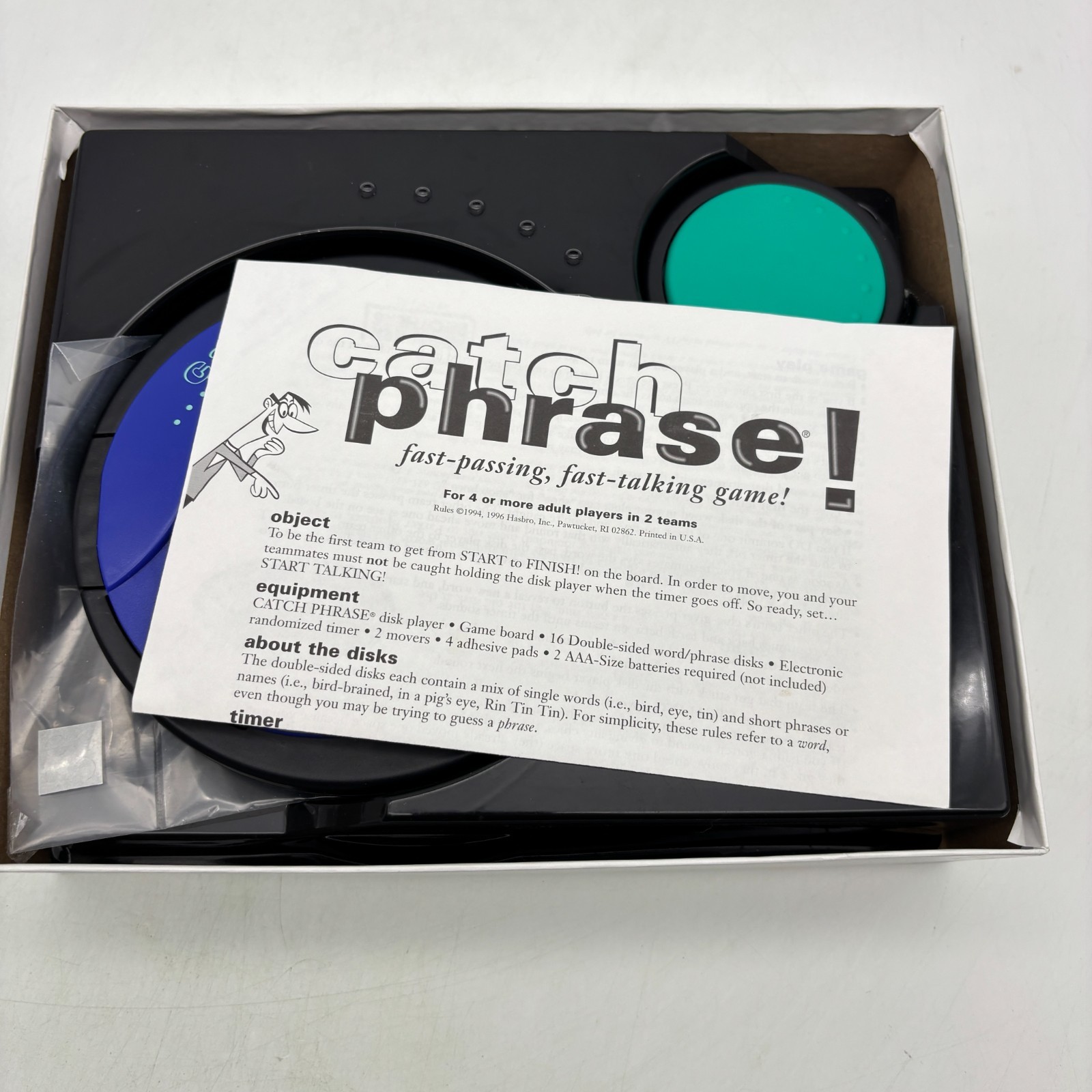 VINTAGE Catch Phrase Game COMPLETE WORKS Parker Brothers 1994 90s Words