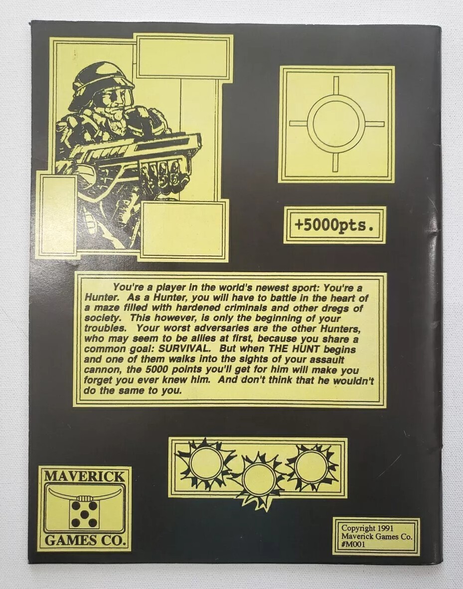 The Hunt The Ultimate Arena Sport / Maverick Games 1991 RARE **Price Reduced **