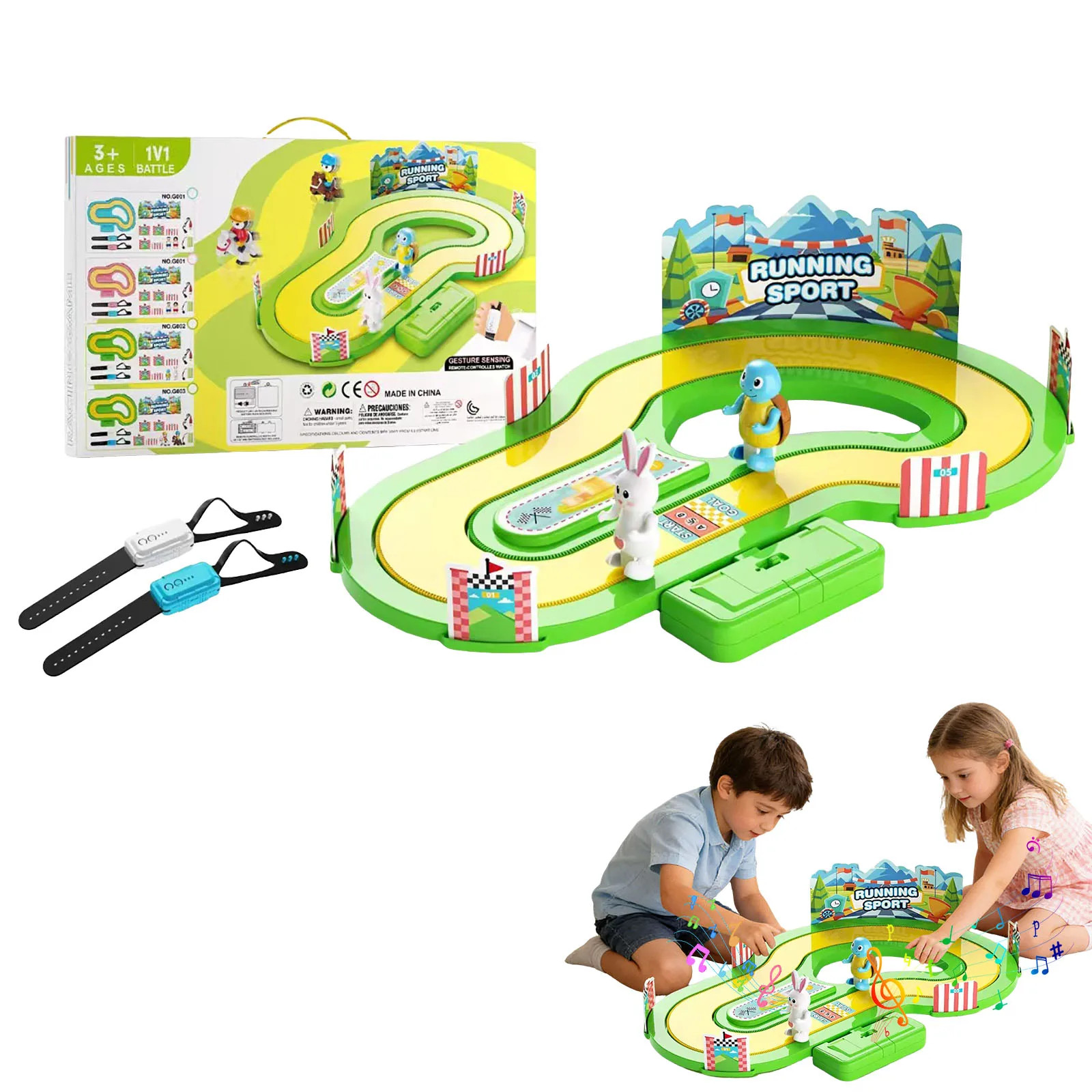 Sensory Racing Game Board 2 Player Parent Child Interactive Activity
