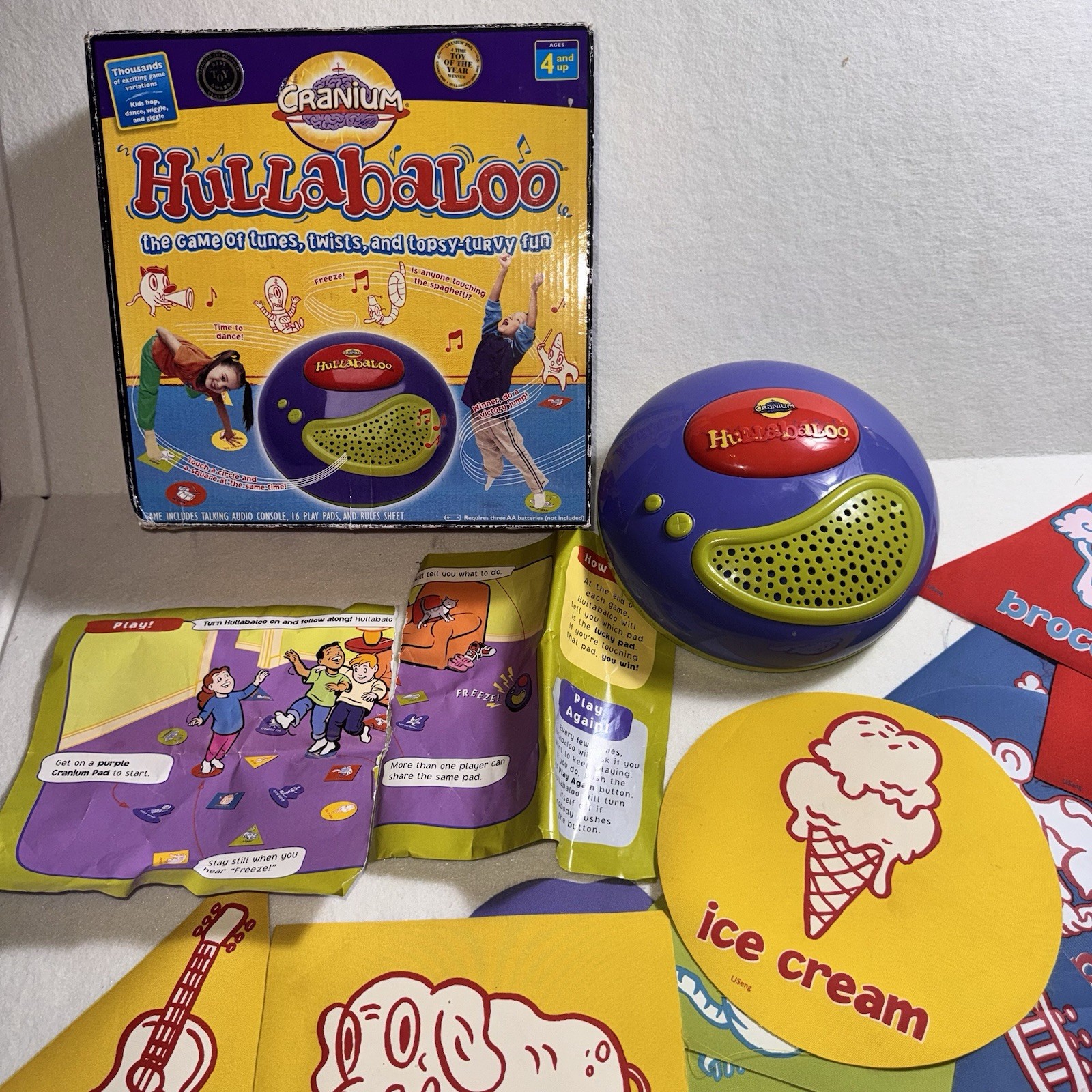 Cranium Hullabaloo Interactive Kids Game Complete Tested Works Ages 4+ 2002 Toy