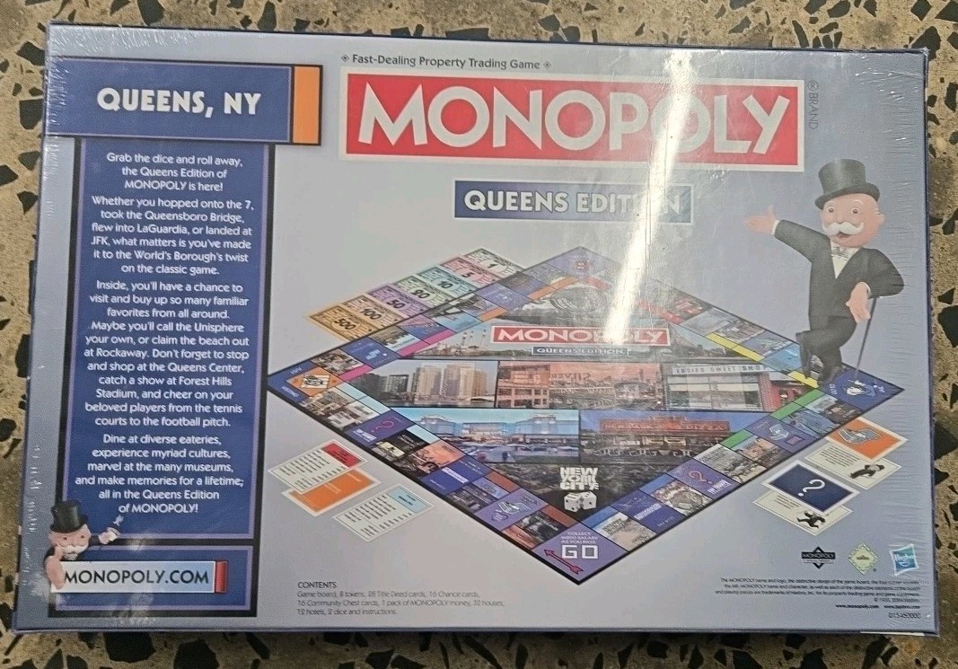 Monopoly Queens NY Board Game USA City Edition – New & Sealed