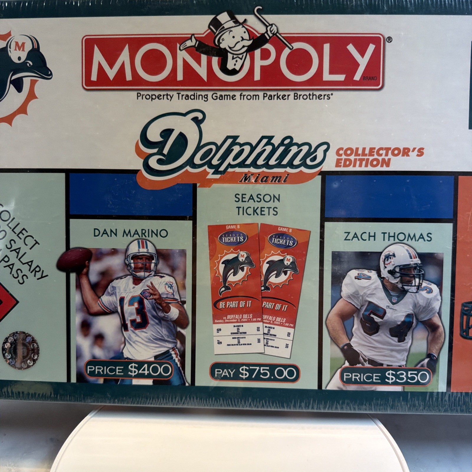 National Football League Miami Dolphins Collectors Edition Monopoly 2004 Sealed