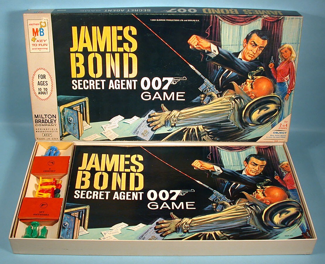 1964 James Bond Secret Agent 007 Game Sean Connery Milton Bradley Complete