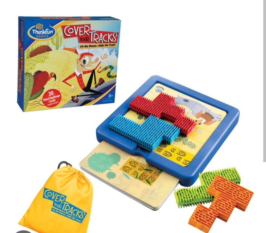 Thinkfun Cover Your Tracks Solitaire Strategy Brain Teaser Puzzle