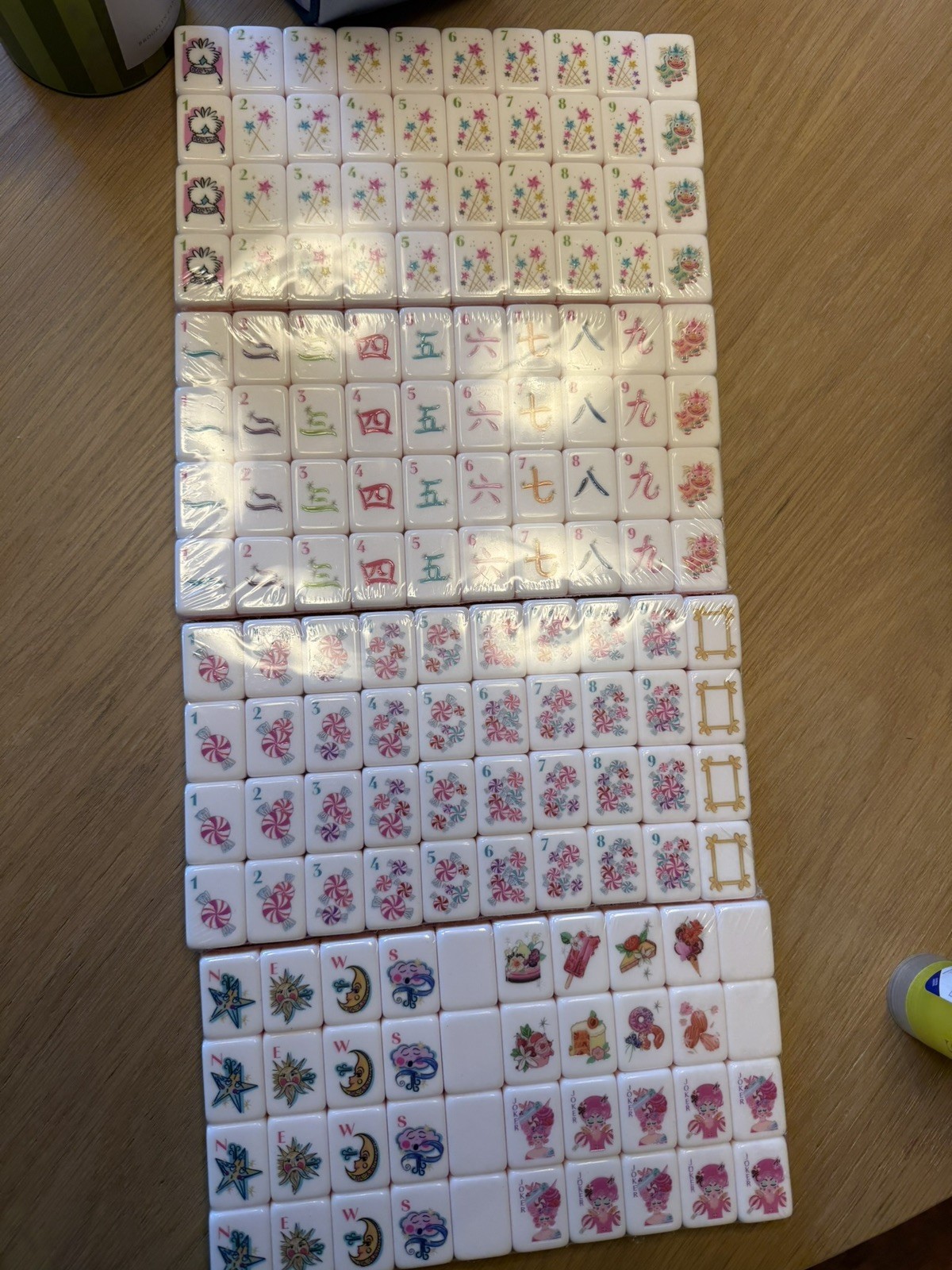 MAHJONG TILE SET PINK / Glitterville