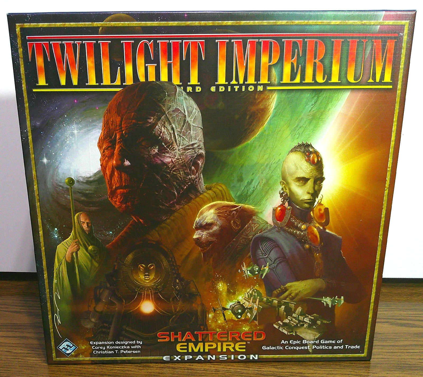 Twilight Imperium Shattered Empire Expansion Fantasy Flight Games 2010