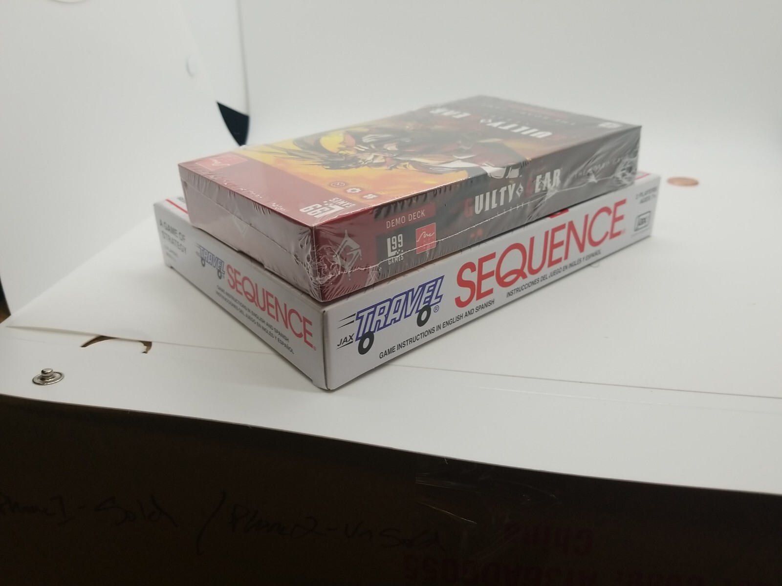 SEQUENCE 4 in a Row Cards & GUILTY GEAR STRIVE Exceed – 2 2 Player Board Games