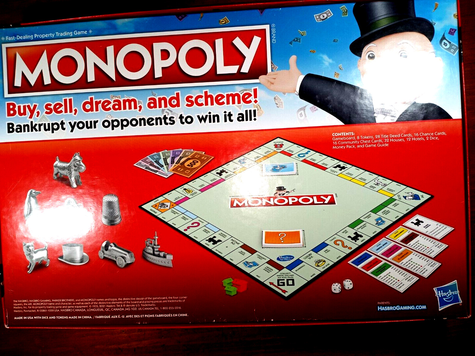 Preowned Hasbro MONOPOLY Game 2021,complete