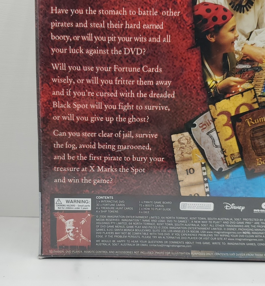 NEW Disney Pirates of the Caribbean DVD Treasure Hunt Game Sealed Award Winner