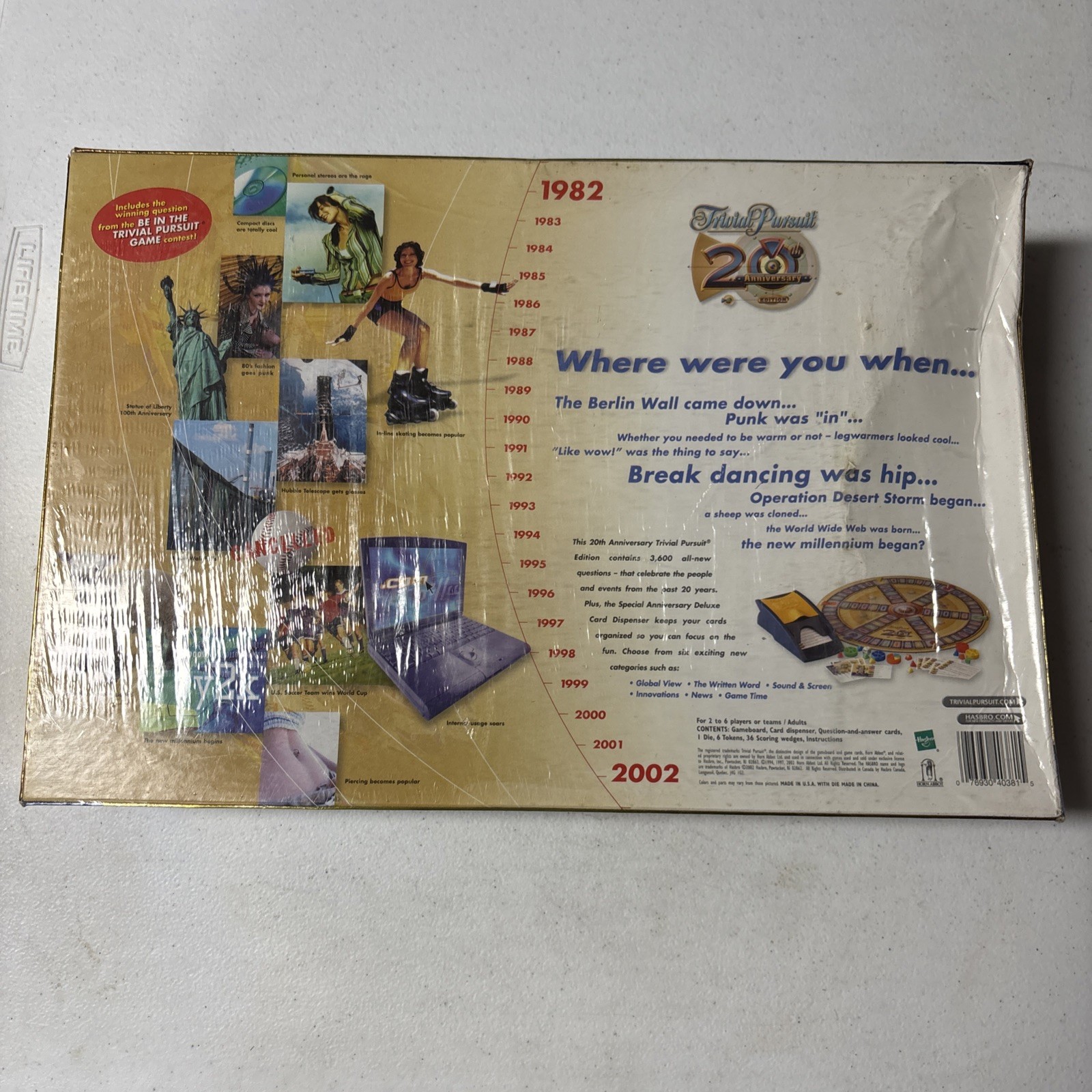 2002 Trivial Pursuit 20th Anniversary Edition Gold Brand New Sealed