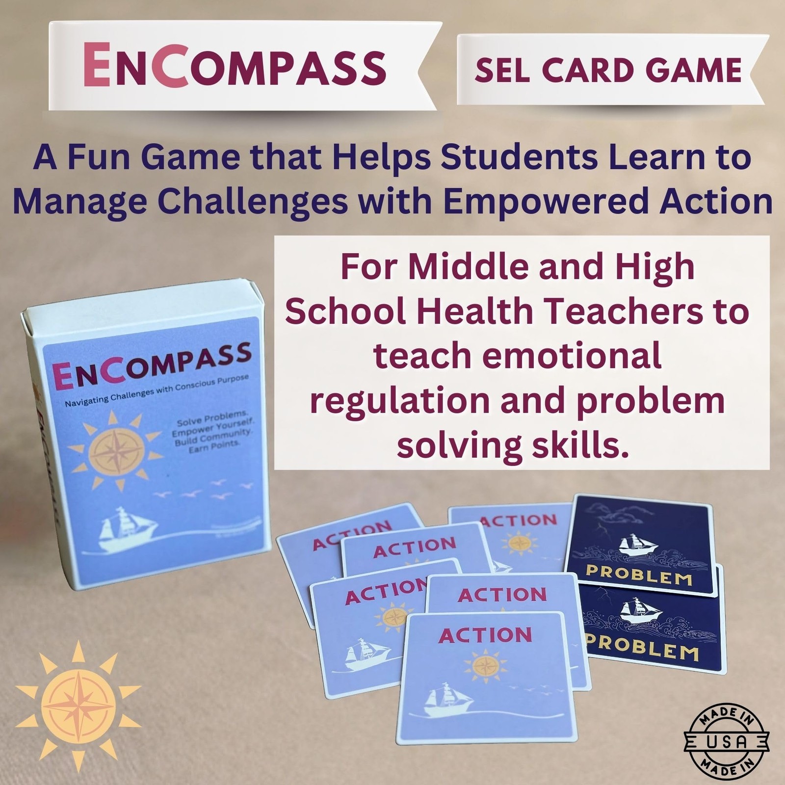 EnCompass Coping Skills Game – Build Problem-Solving Skills to Handle Life’s …