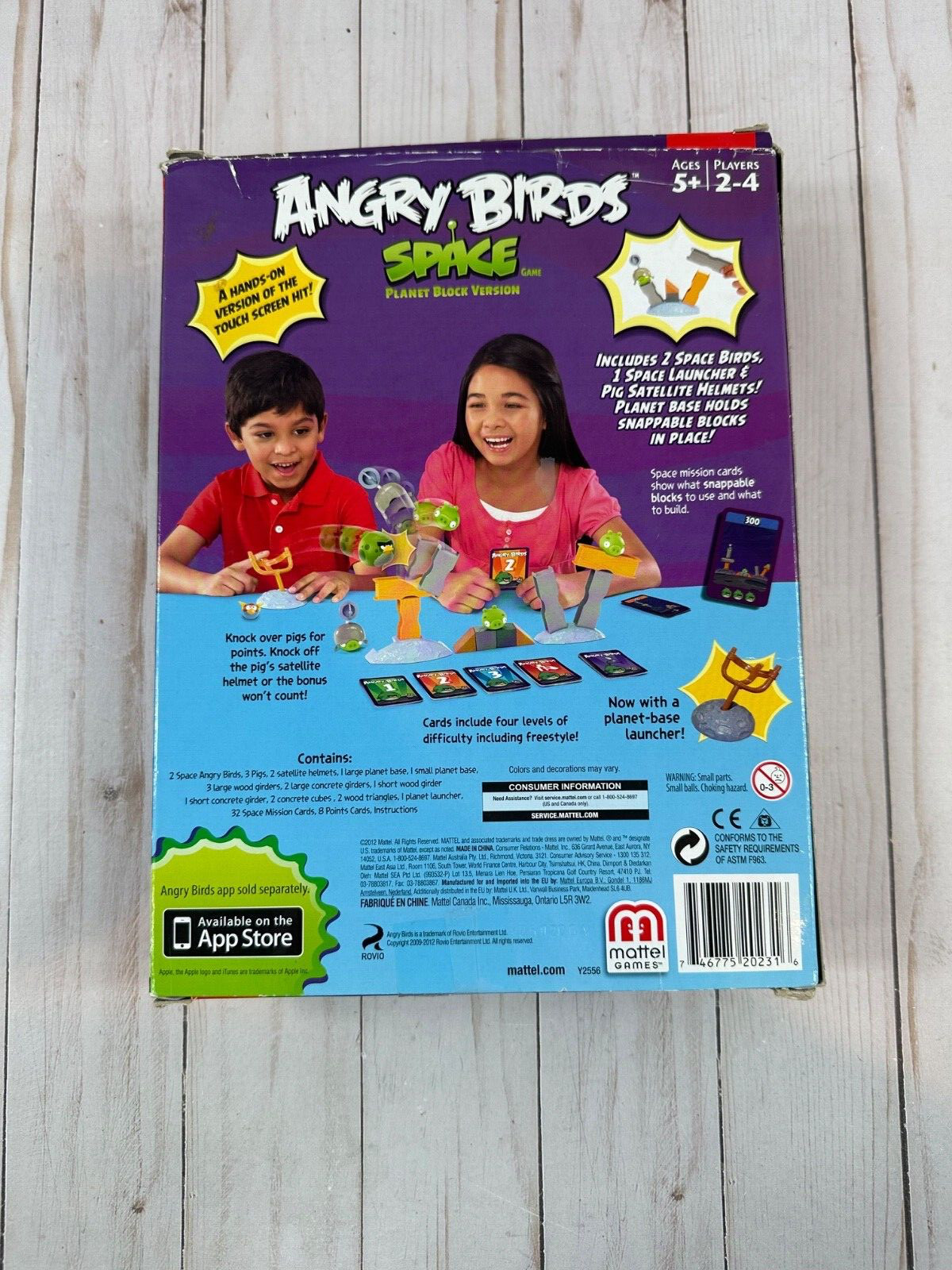 Rare! Angry Birds Space Planet Block Version Game, Mattel, 2012, Complete Set!