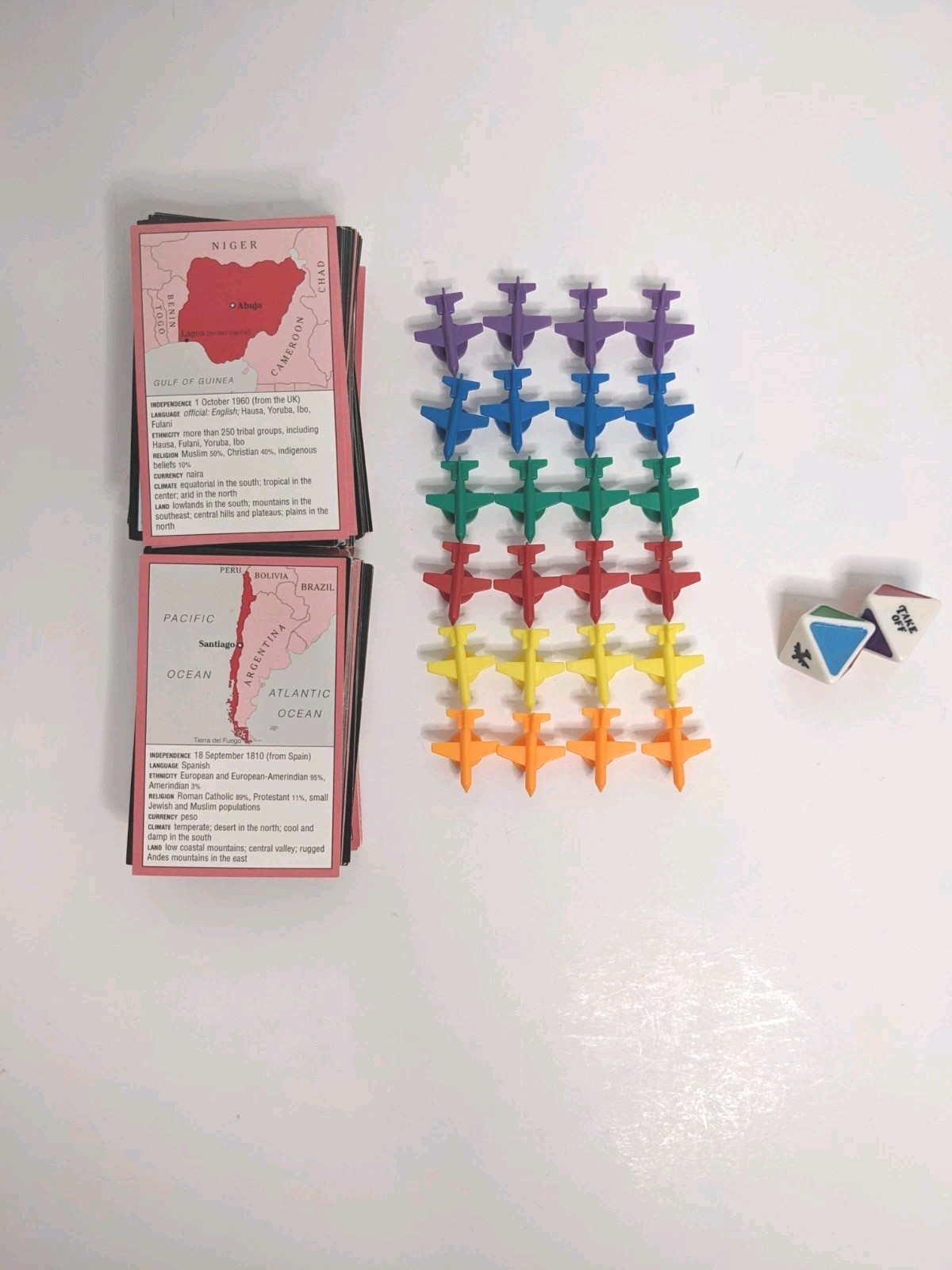 Take Off Kids Board Game Complete 1997 Educational Homeschool World Geography