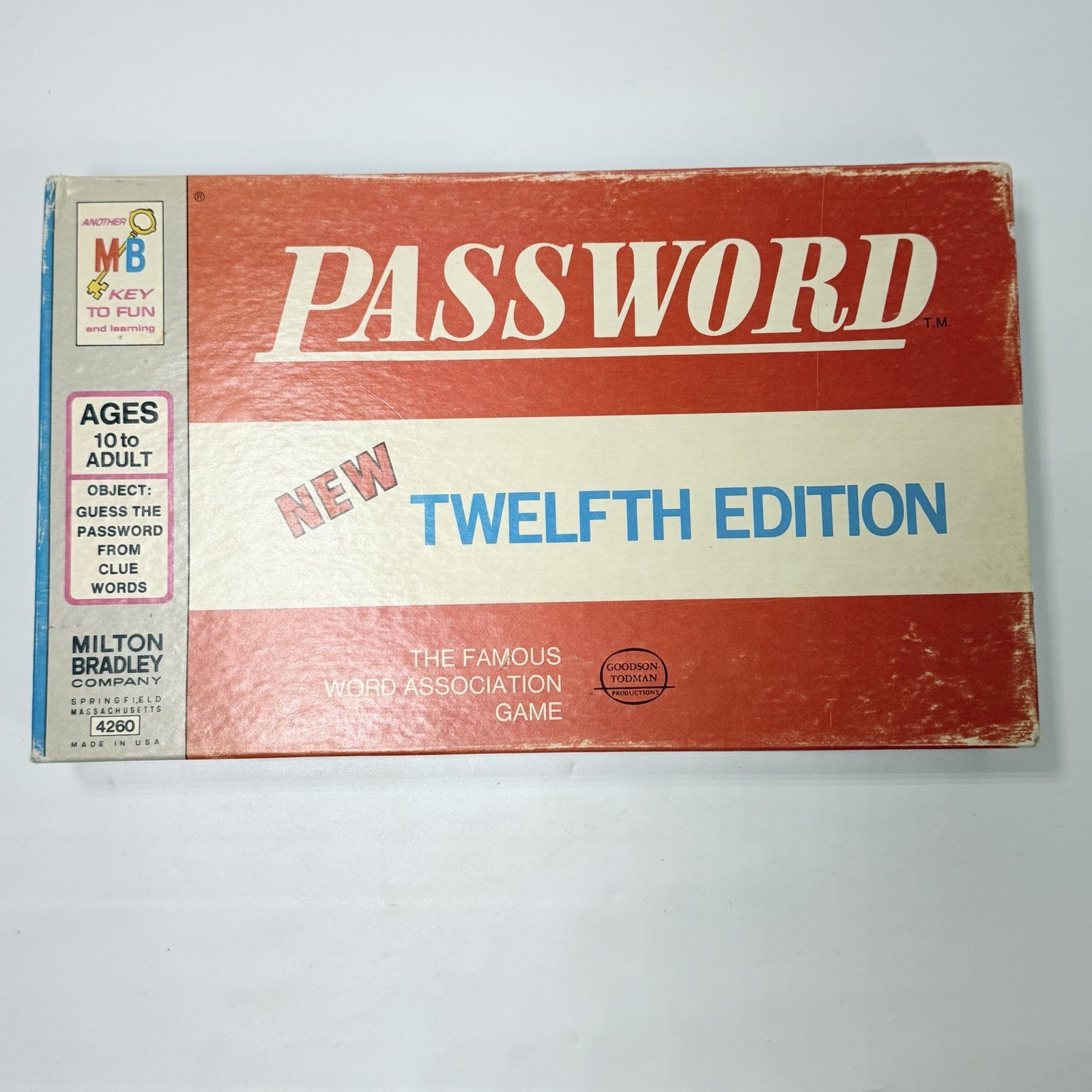 VINTAGE Password 12th Edition COMPLETE Milton Bradley 1970 Game #4260