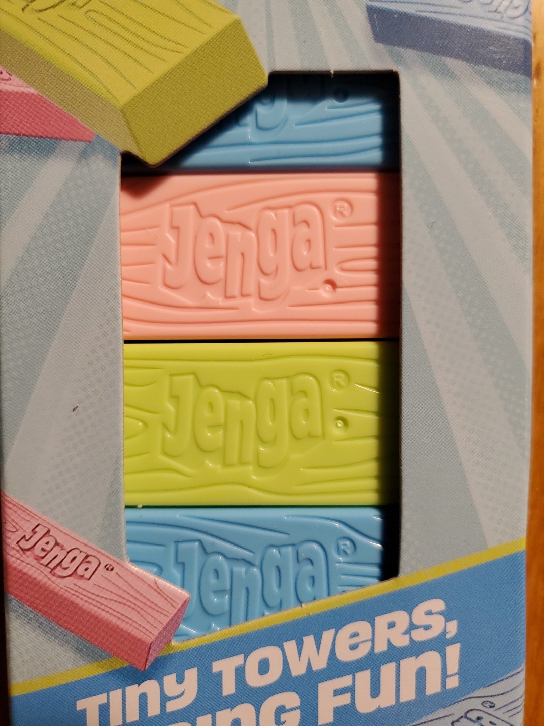 Hasbro Jenga Mini Game 🌸Spring Easter Edition🌸 Stacking Game / Pastel Colored