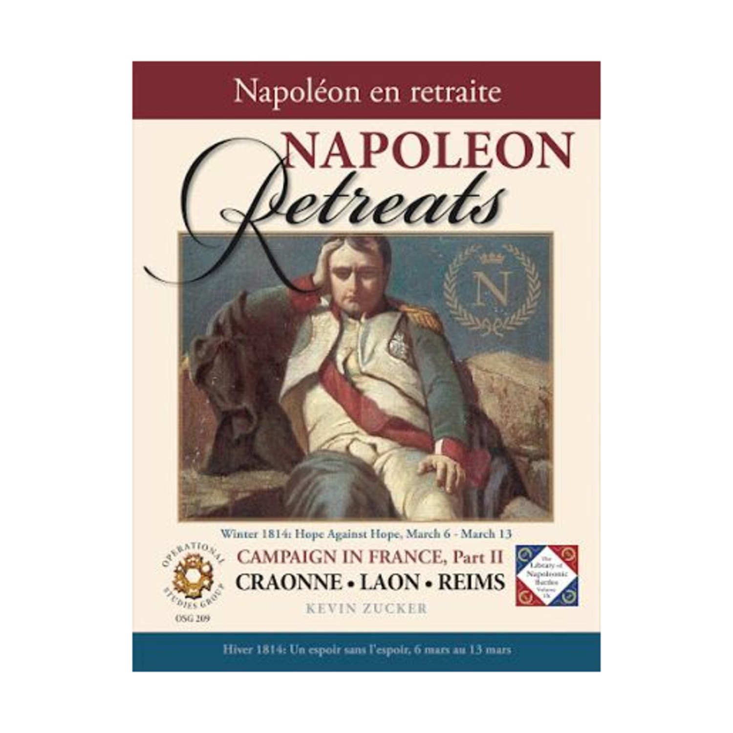 OSG Wargame Napoleon Retreats Box VG+/NM