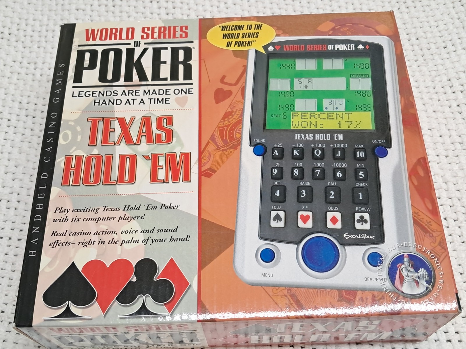 brand new World Series of Poker Excalibur Electronic Texas Hold ‘Em Handheld