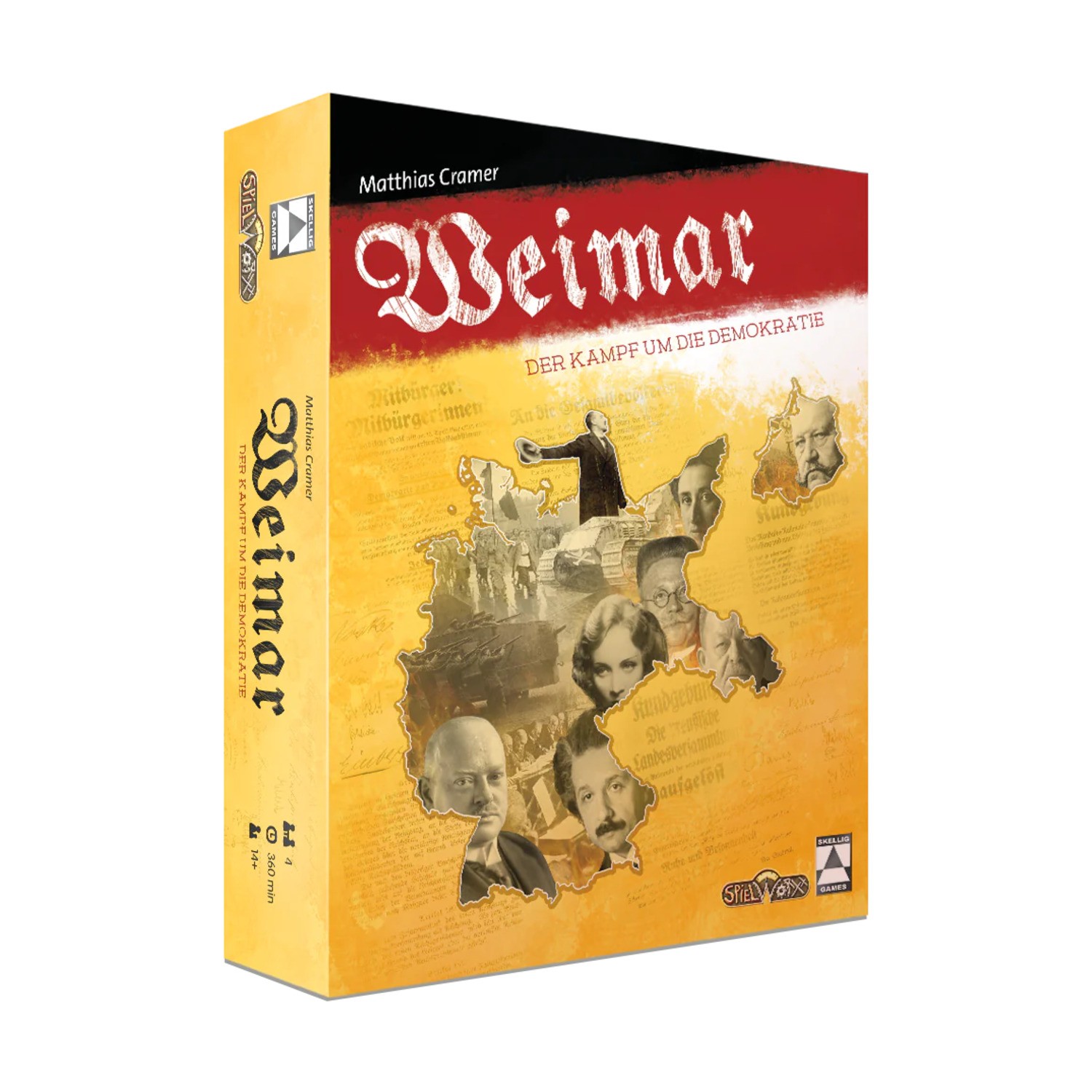 Spielworxx Boardgame Weimar – The Fight for Democracy Box SW (VG+/New)