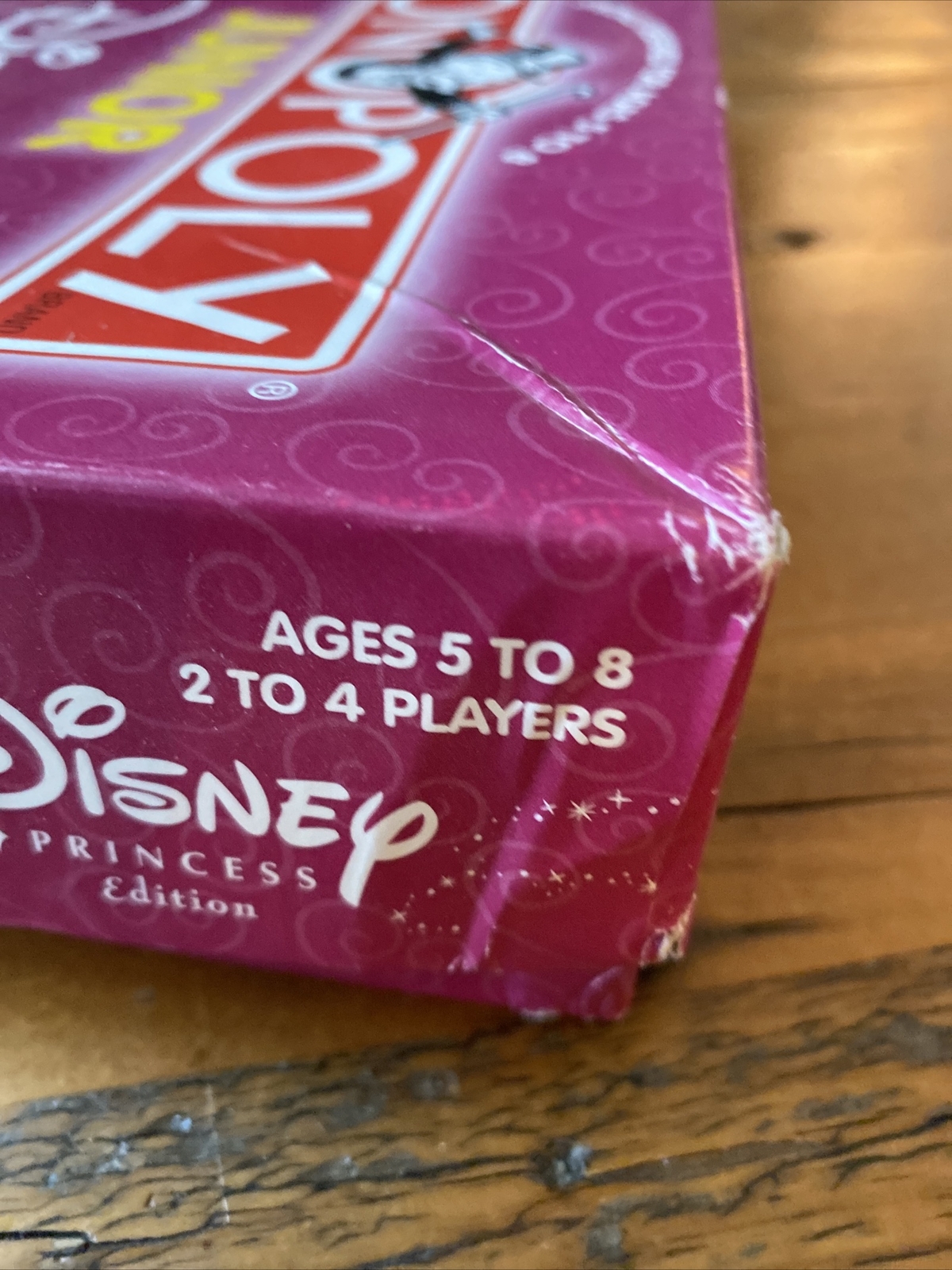 Monopoly Junior Jr Disney Princess Edition Parker Brothers Ages 5 to 8