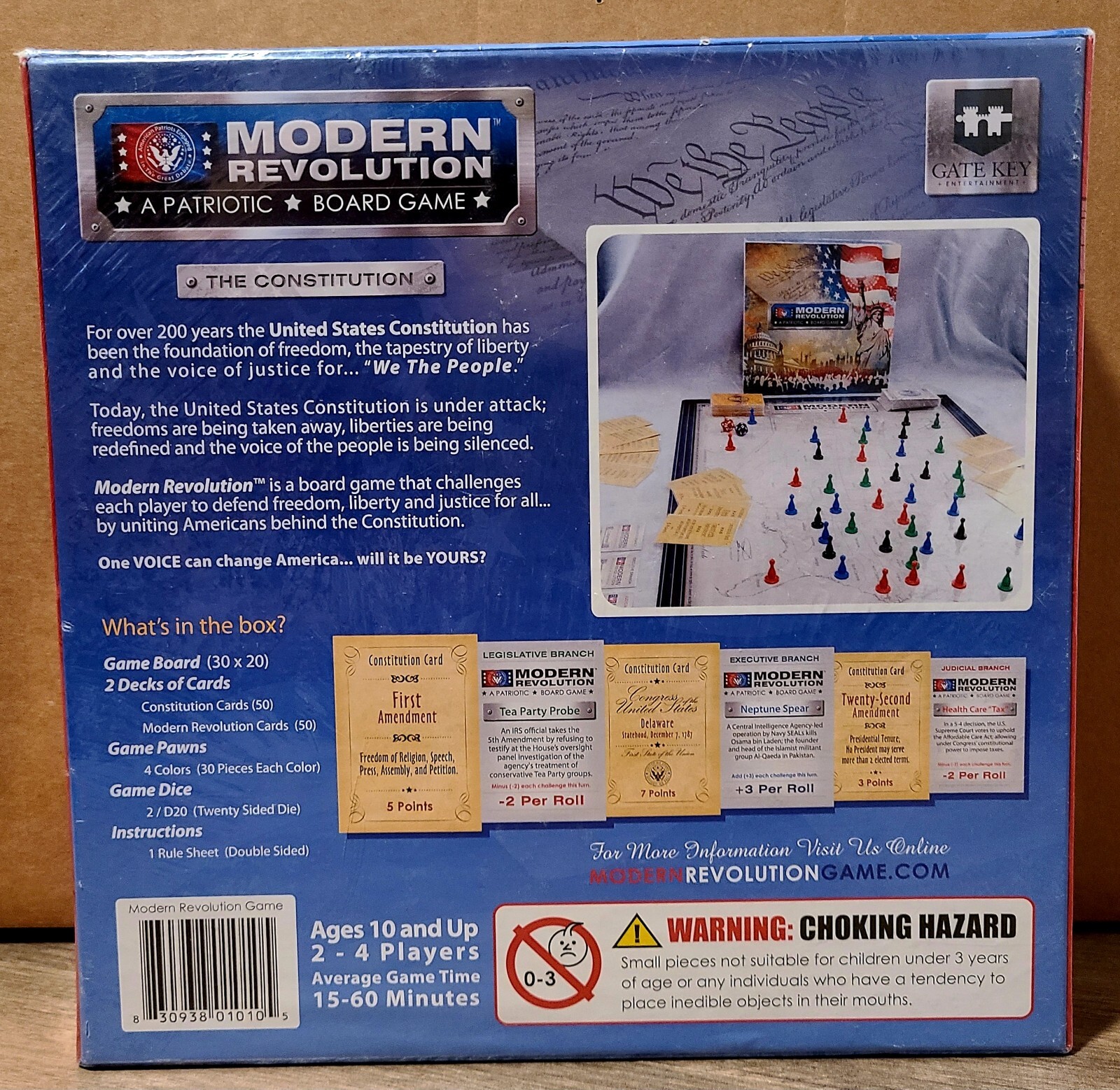 Modern Revolution A Patriotic Board Game by Gate Key Entertainment NEW & SEALED