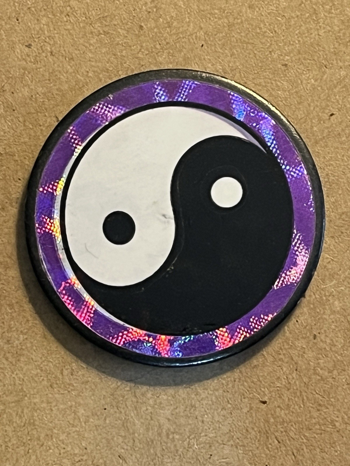 Pog Slammer Heavy Metal – YIN YANG PURPLE HOLOGRAPHIC EDGE