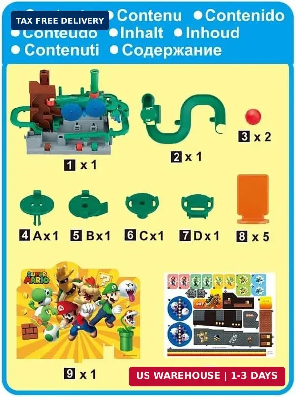 EPOCH Super Mario Adventure Game DX – Tabletop Skill and Action Game with Collec