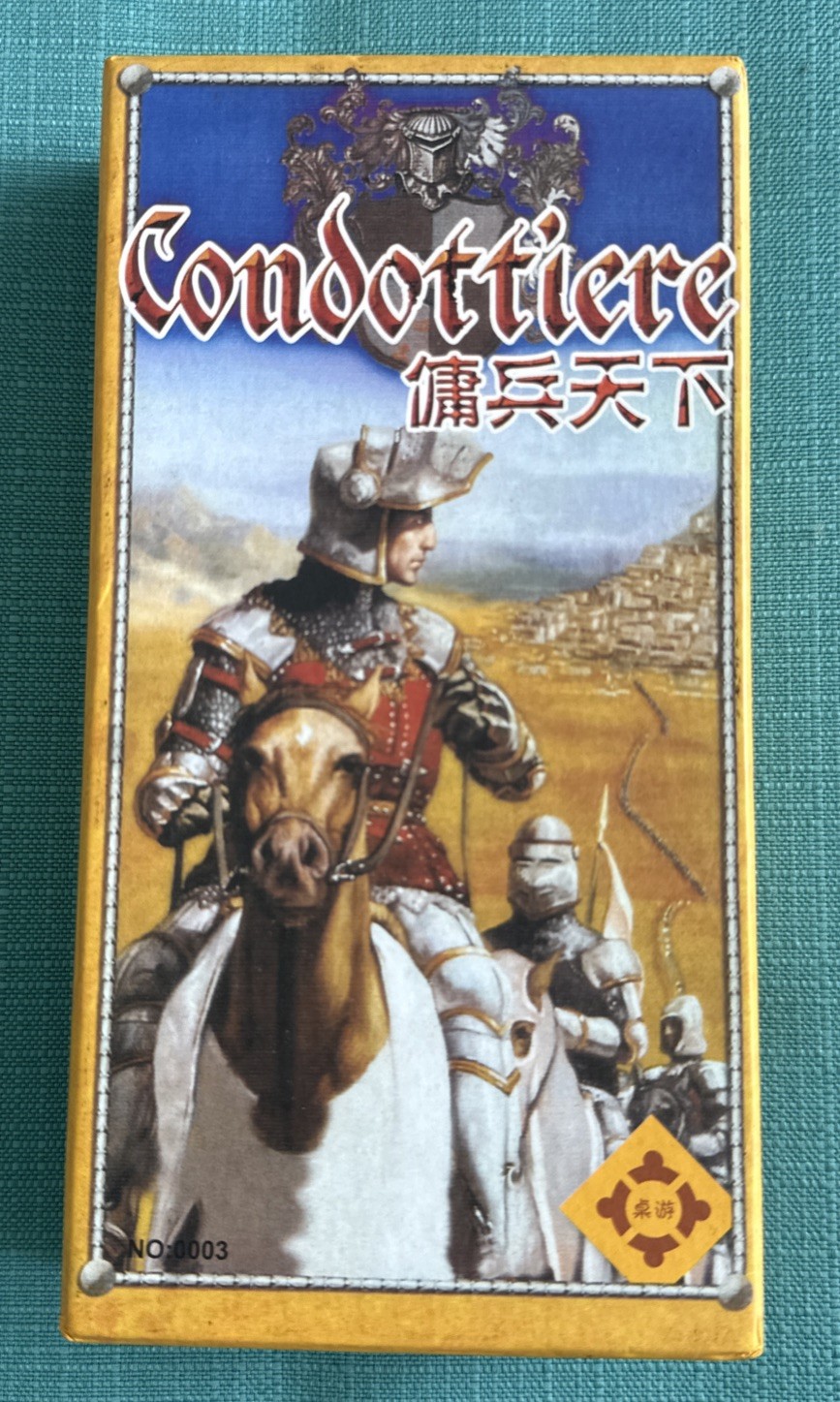 Condottiere Chinese Edition Fantasy Flight Games 2007 Complete