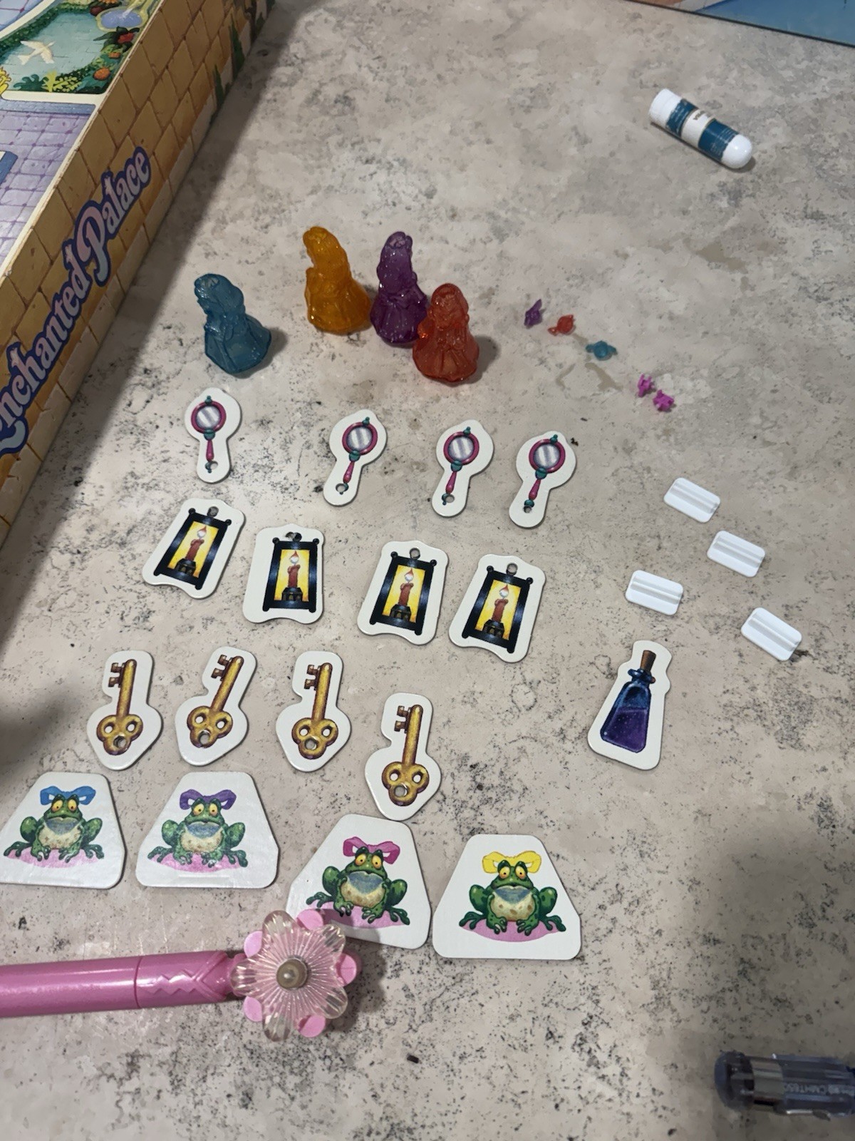 Vintage 1995 MB Enchanted Palace Board Game Complete & Working Hasbro