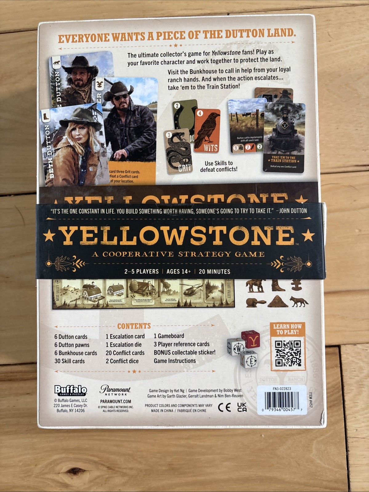 Yellowstone A Cooperative Strategy Game – NEW Sealed Buffalo Games