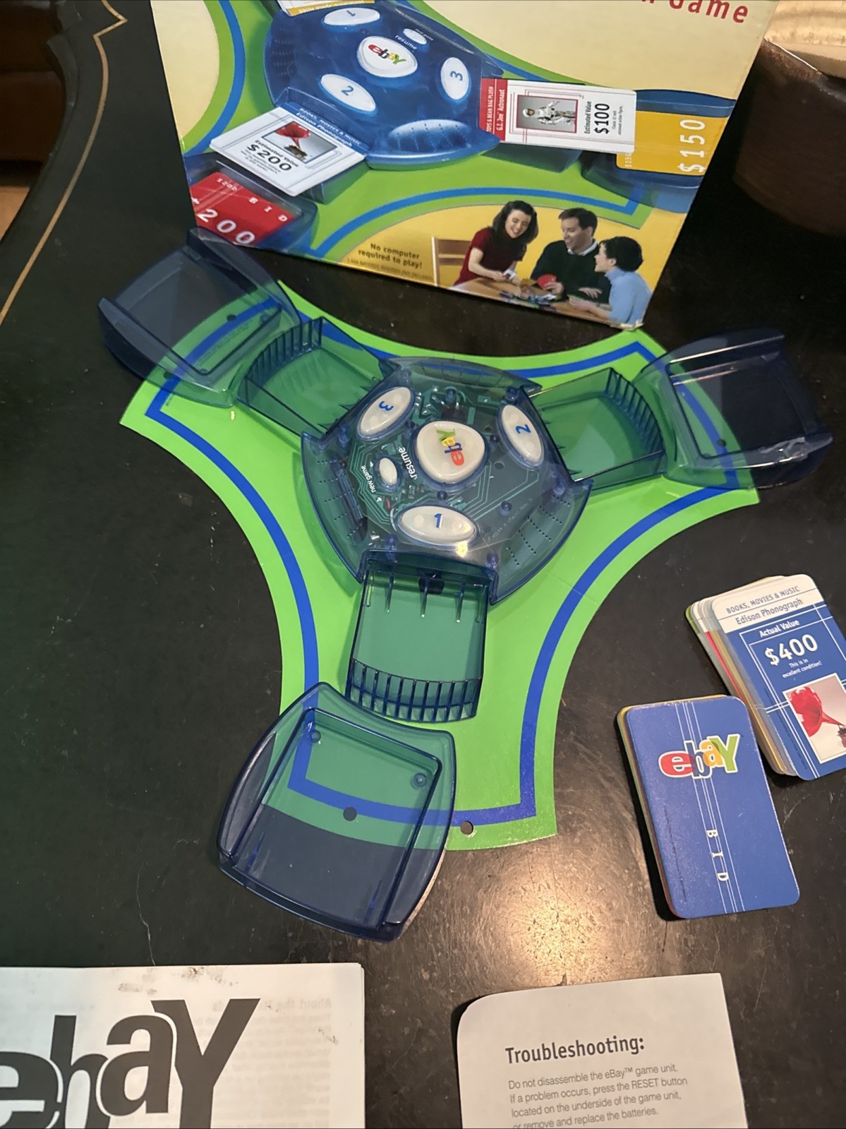 2001 Hasbro Ebay Electronic talking Auction Board Game COMPLETE mc