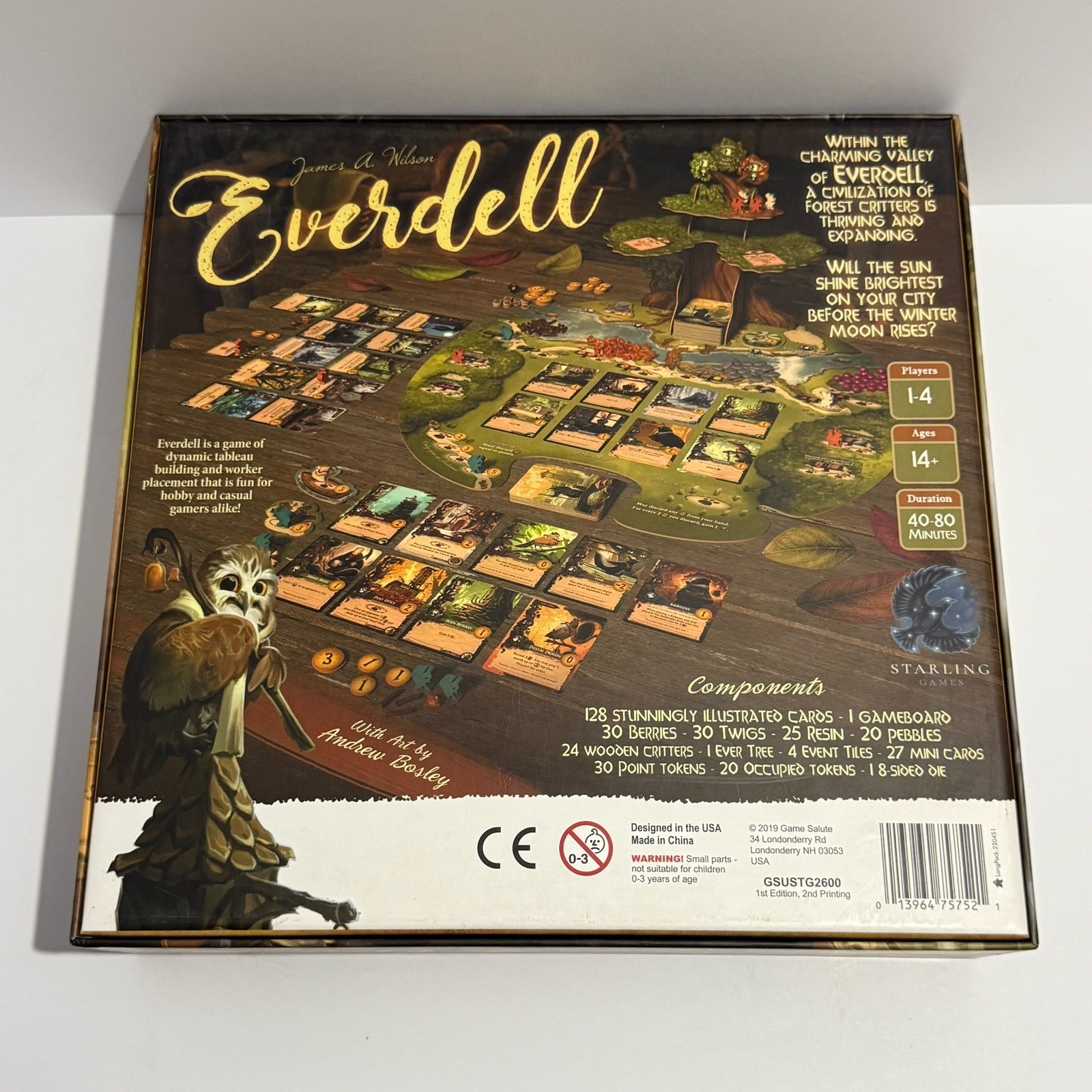 Everdell Board Game Starling Games 2019 – Sleeved Cards