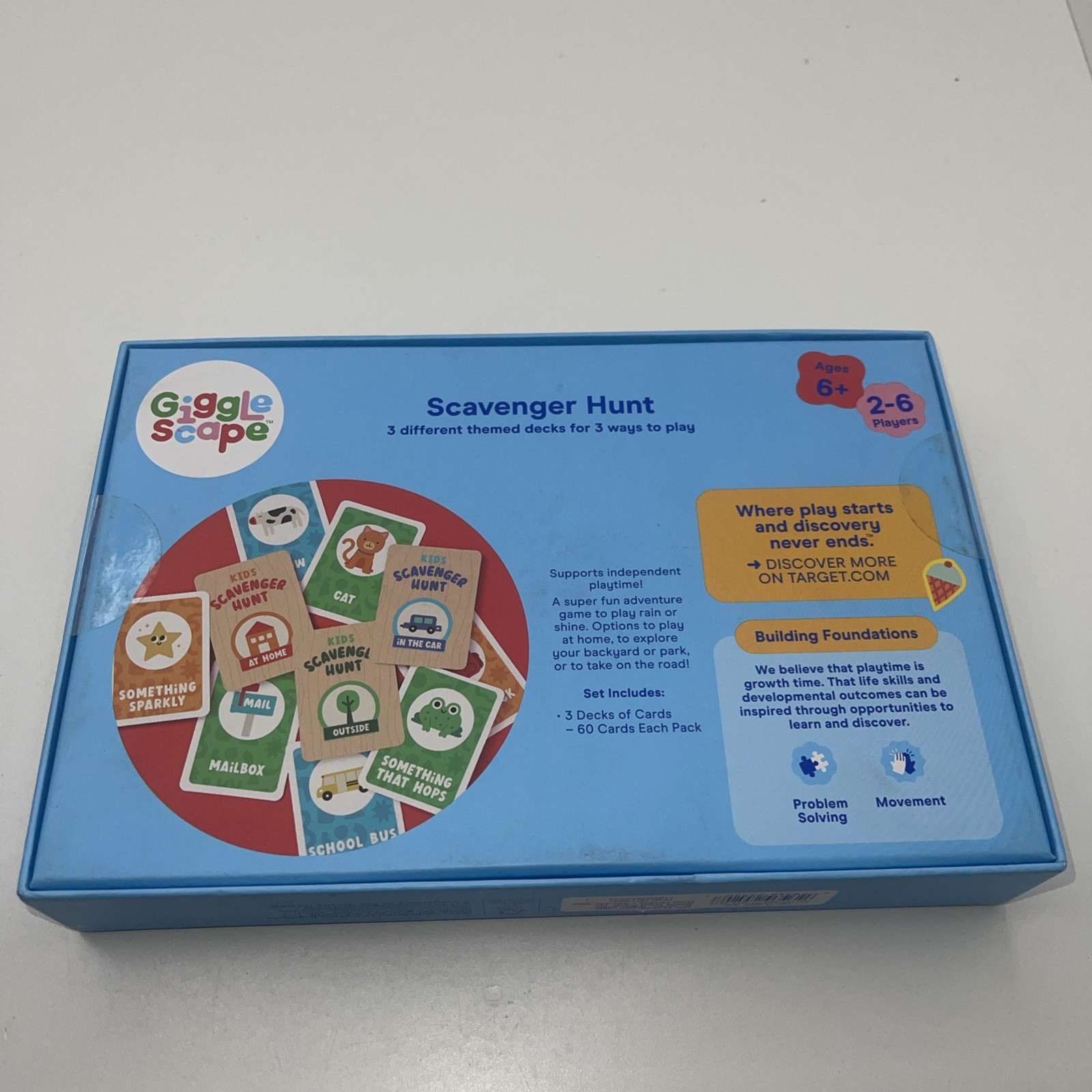 Giggle Scape Scavenger Hunt – 3 Decks 60 Cards Each 2-6 Players