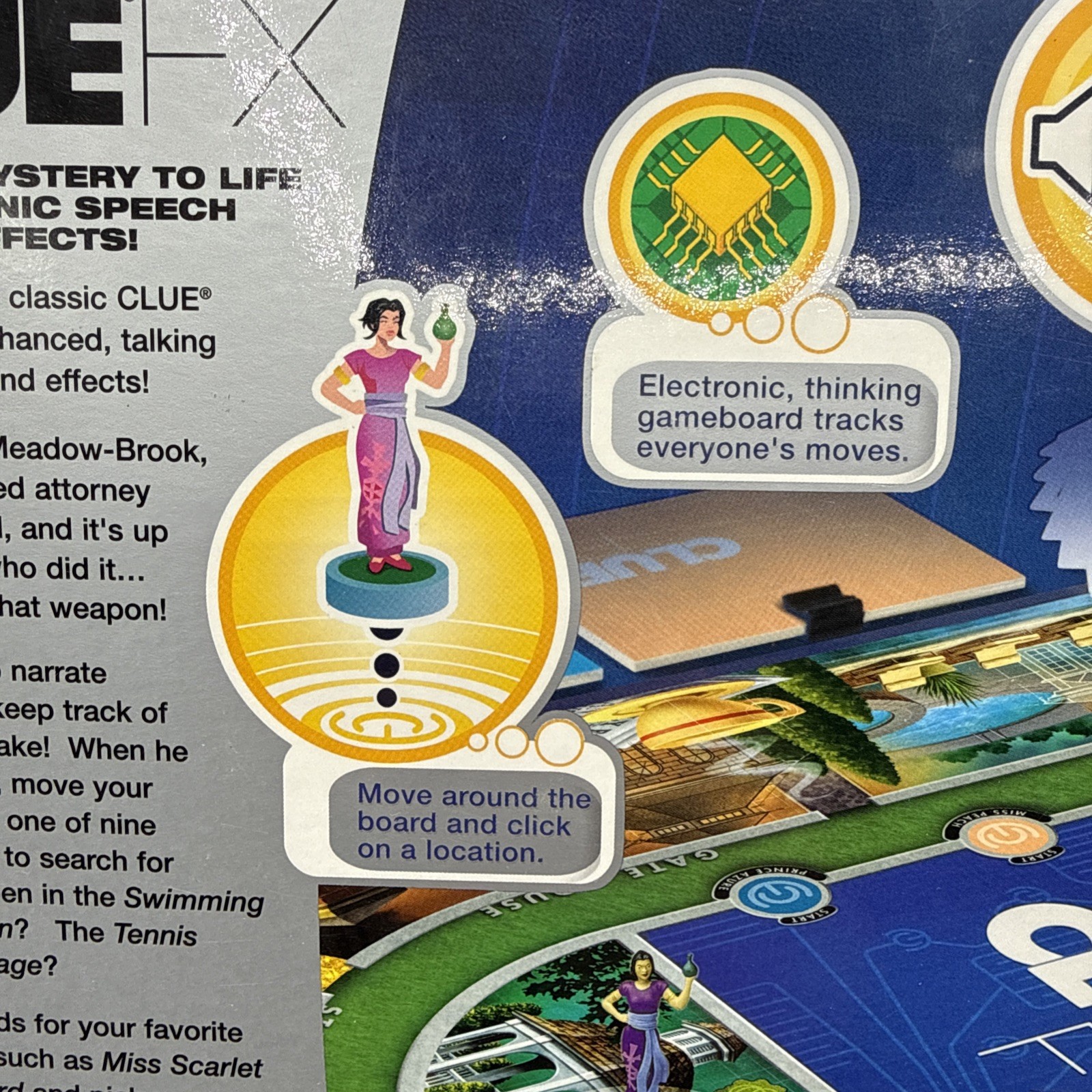 CLUE FX Electronic Talking Board Game 2003 Parker Bros COMPLETE