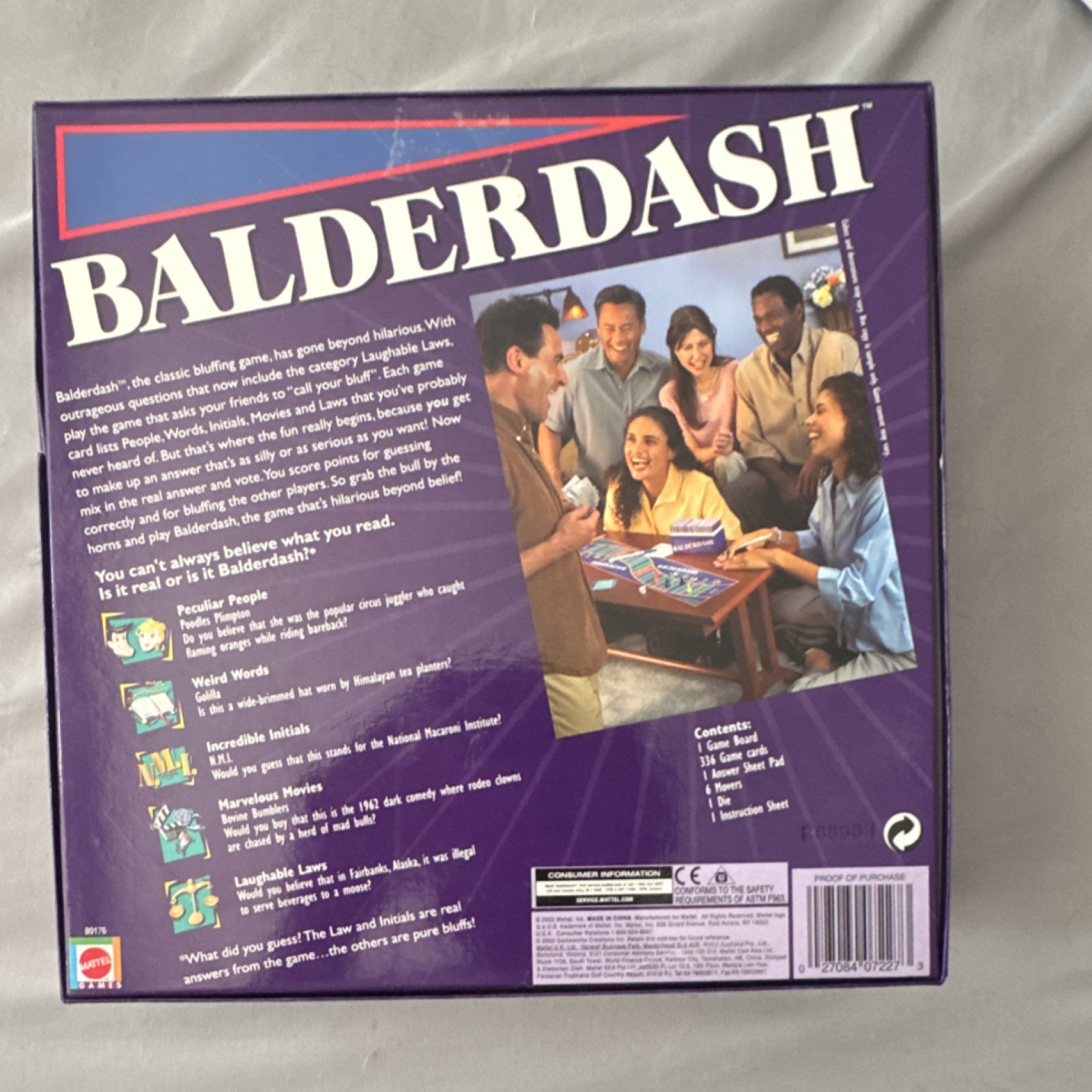 Mattel Balderdash Classic Bluffing Board Game, Multiple Categories, Complete Set